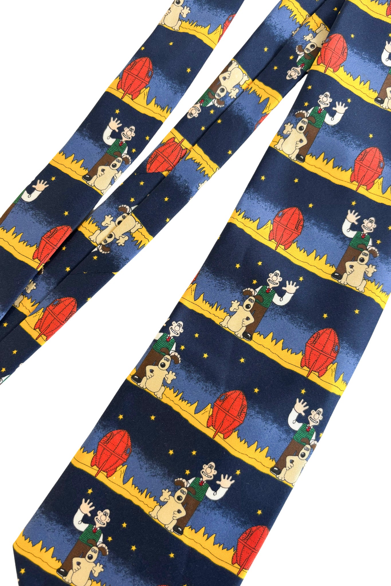 Vintage 1990's Marks & Spencer Wallace + Gromit A Grand Day Out tie