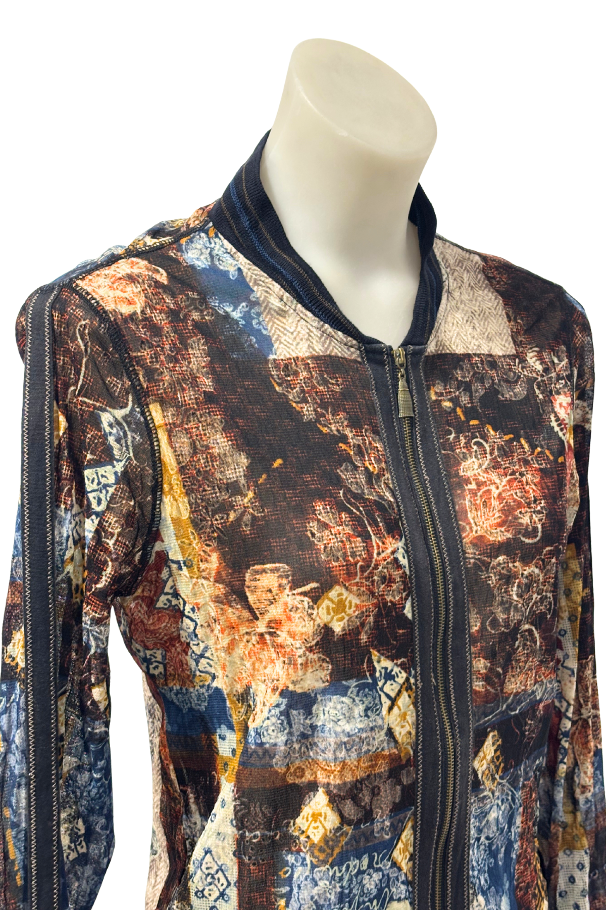 Verge NZ designer mesh blouse, M