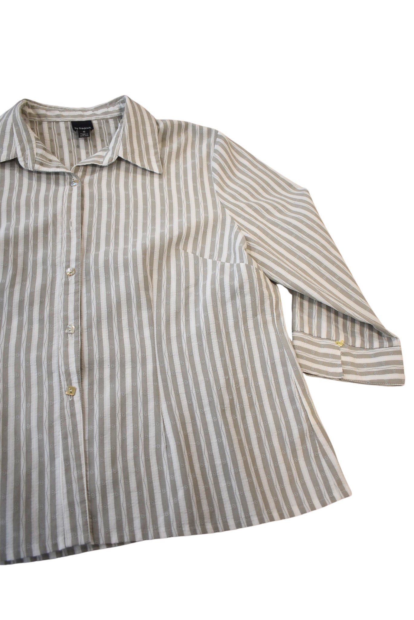 By Frederick NZ made button up blouse, 16