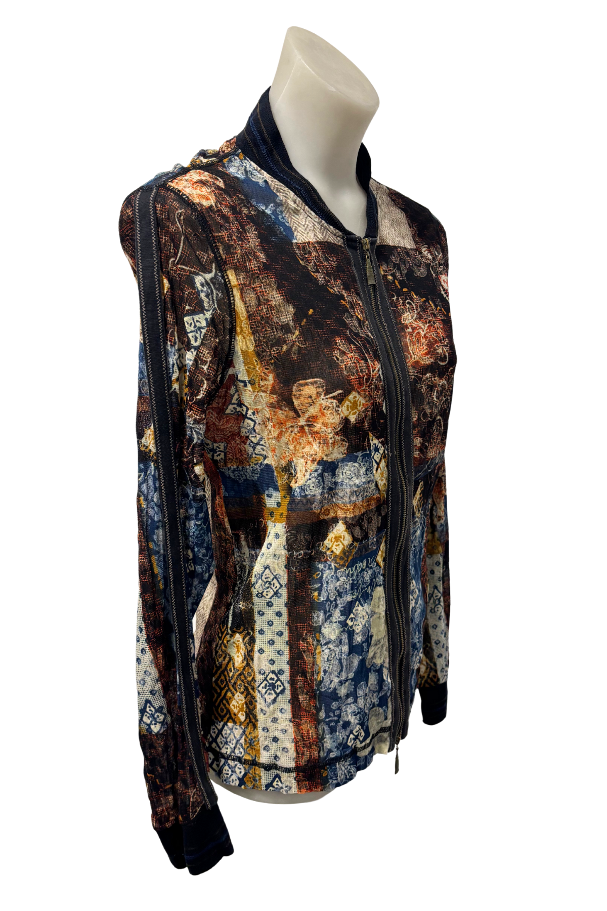Verge NZ designer mesh blouse, M