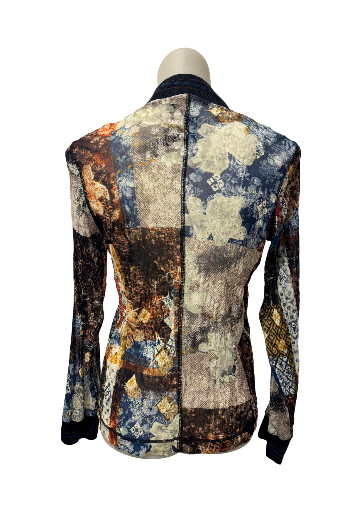 Verge NZ designer mesh blouse, M