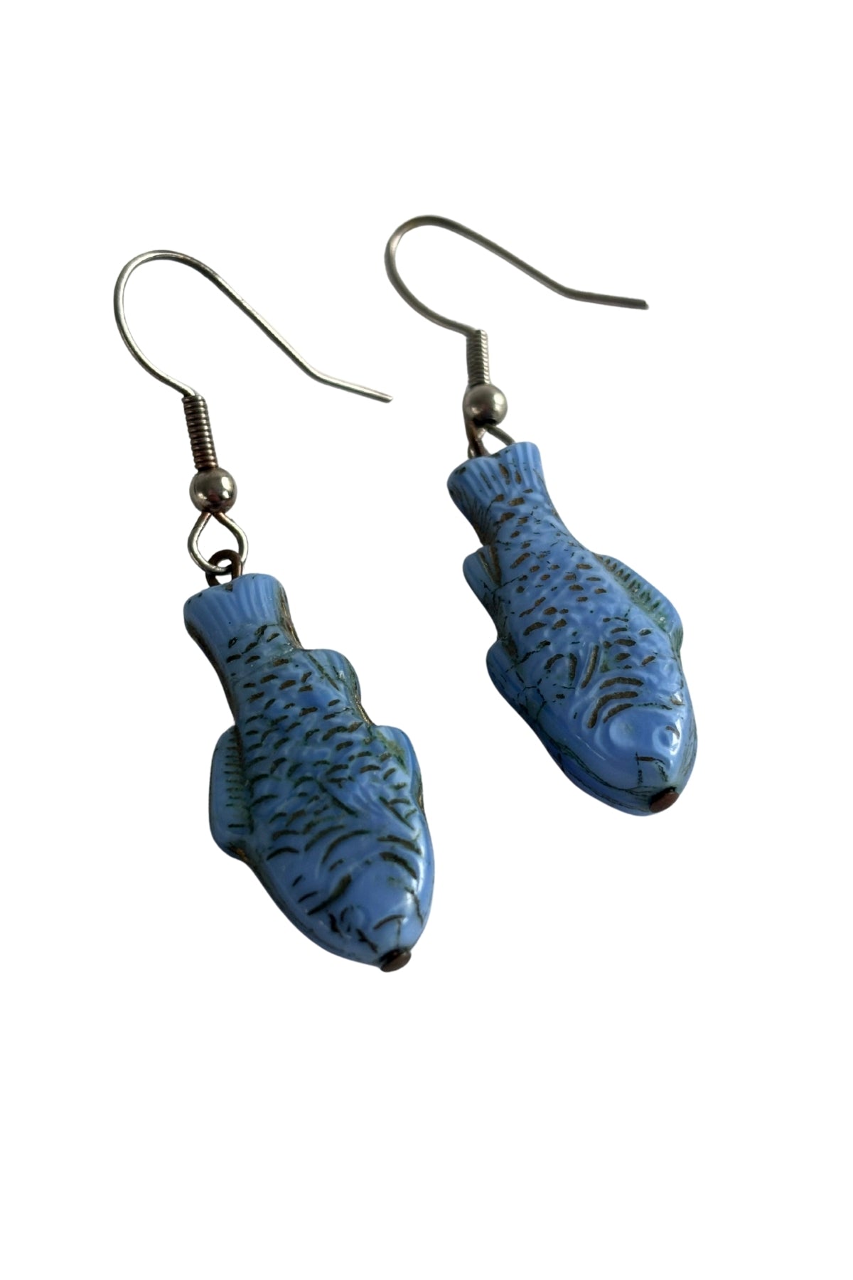 Funky fish earrings