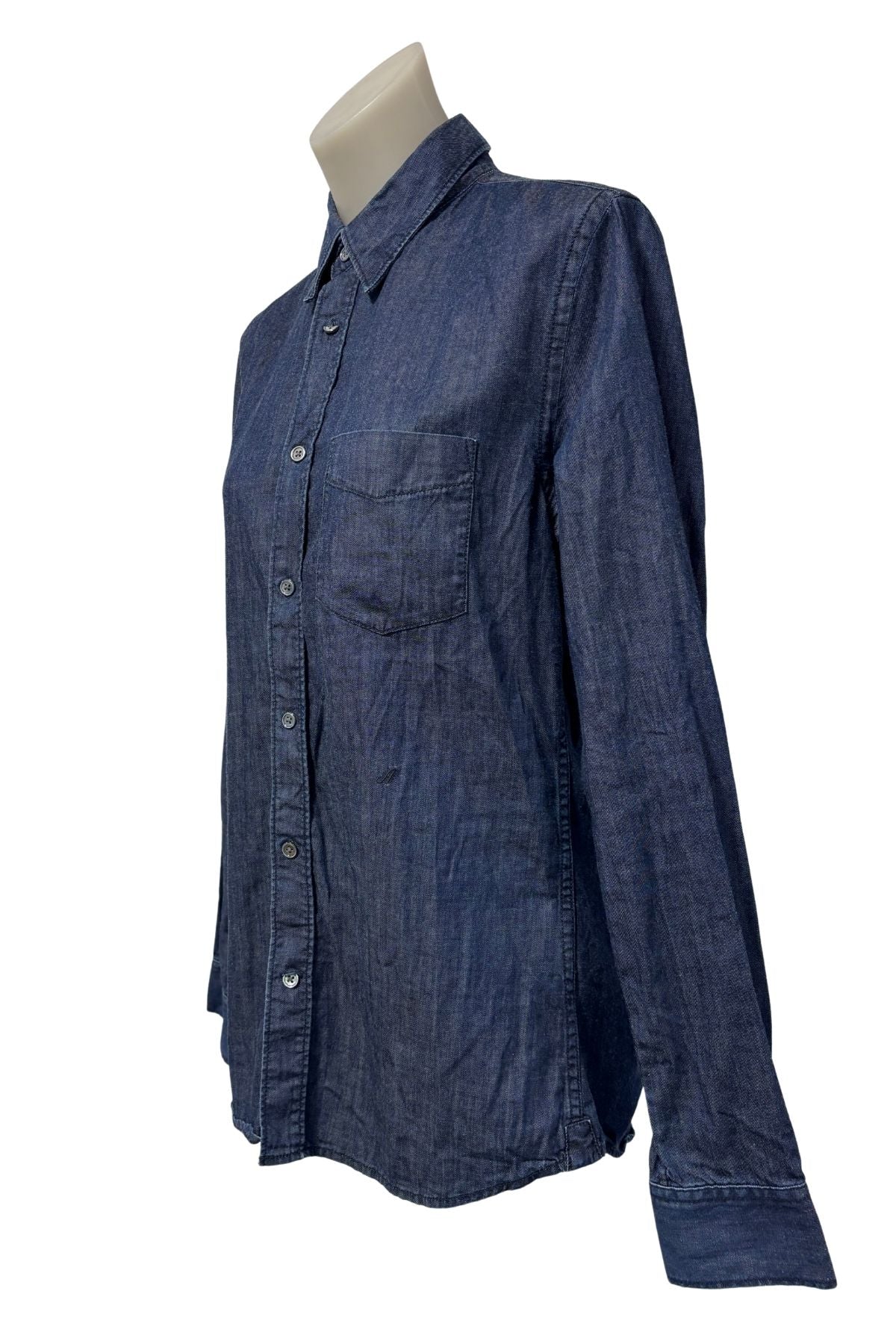 ACNE dark denim button up blouse, S/M