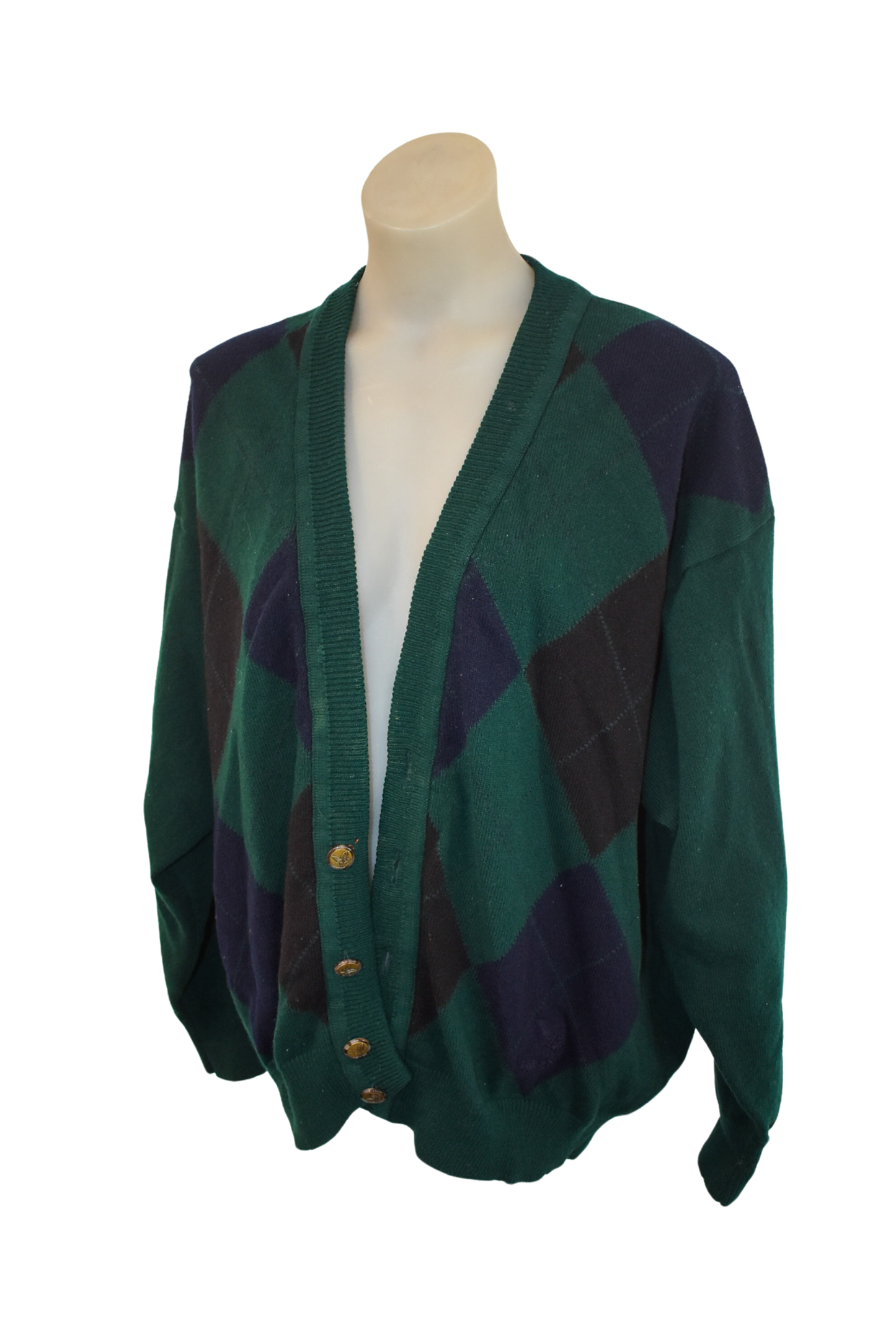 Lyle & Scott NZ made 100% Lambswool cardigan, L
