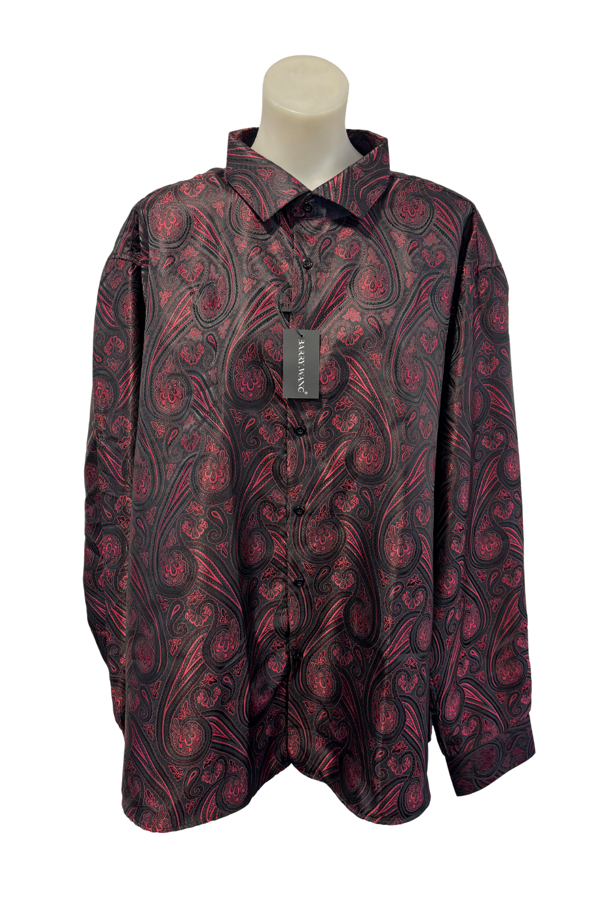 Barry.Wang red floral shirt, XXXL NWT