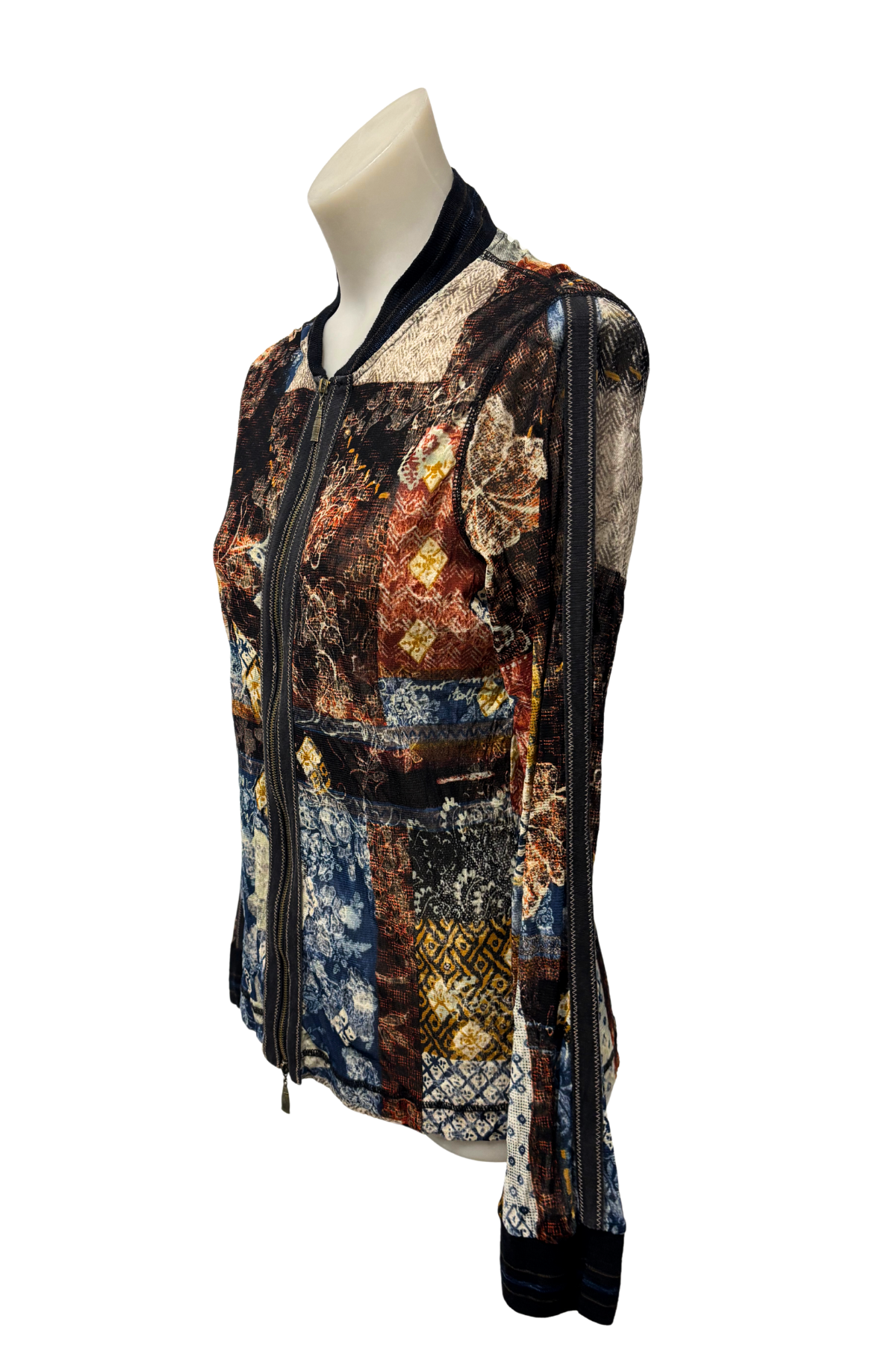Verge NZ designer mesh blouse, M