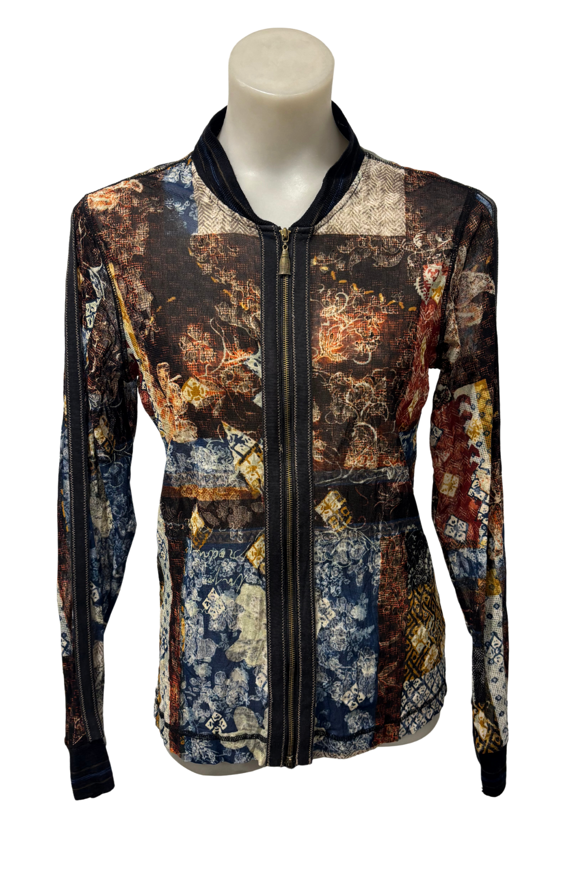Verge NZ designer mesh blouse, M