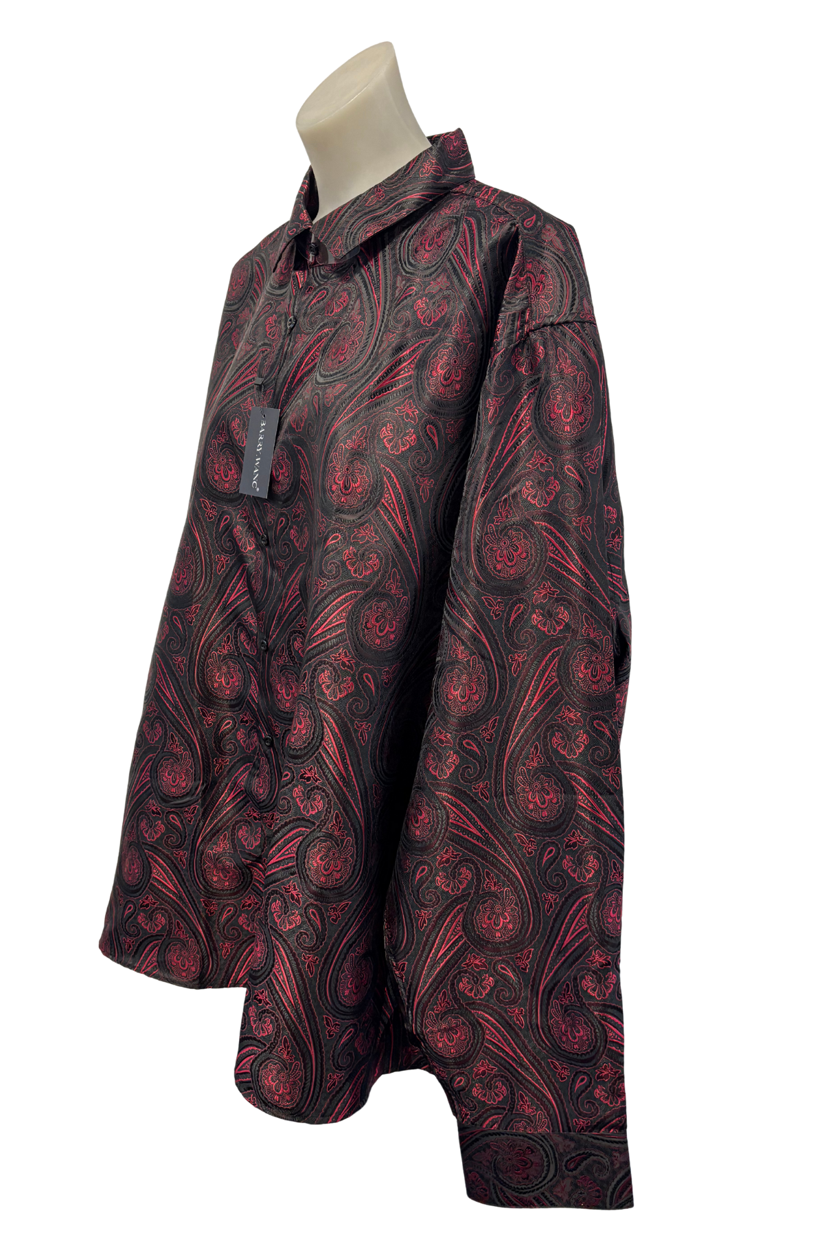 Barry.Wang red floral shirt, XXXL NWT