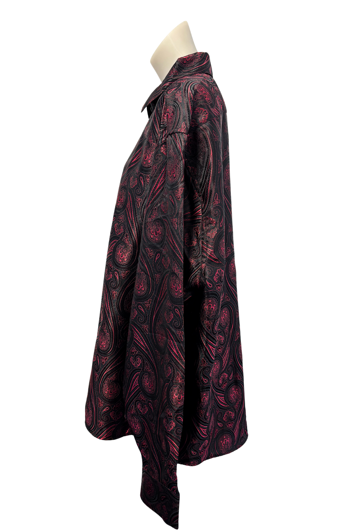 Barry.Wang red floral shirt, XXXL NWT