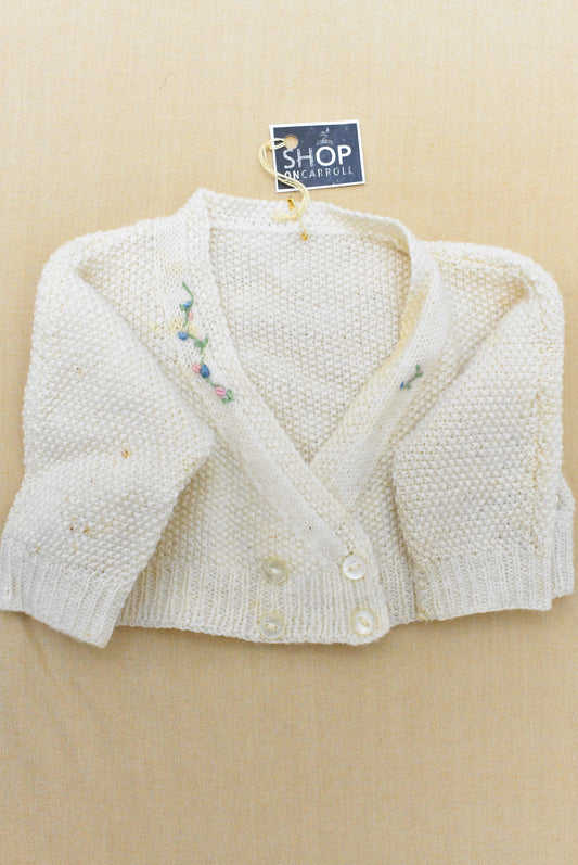 Vintage handknit infant's cardigan (under 1yr)