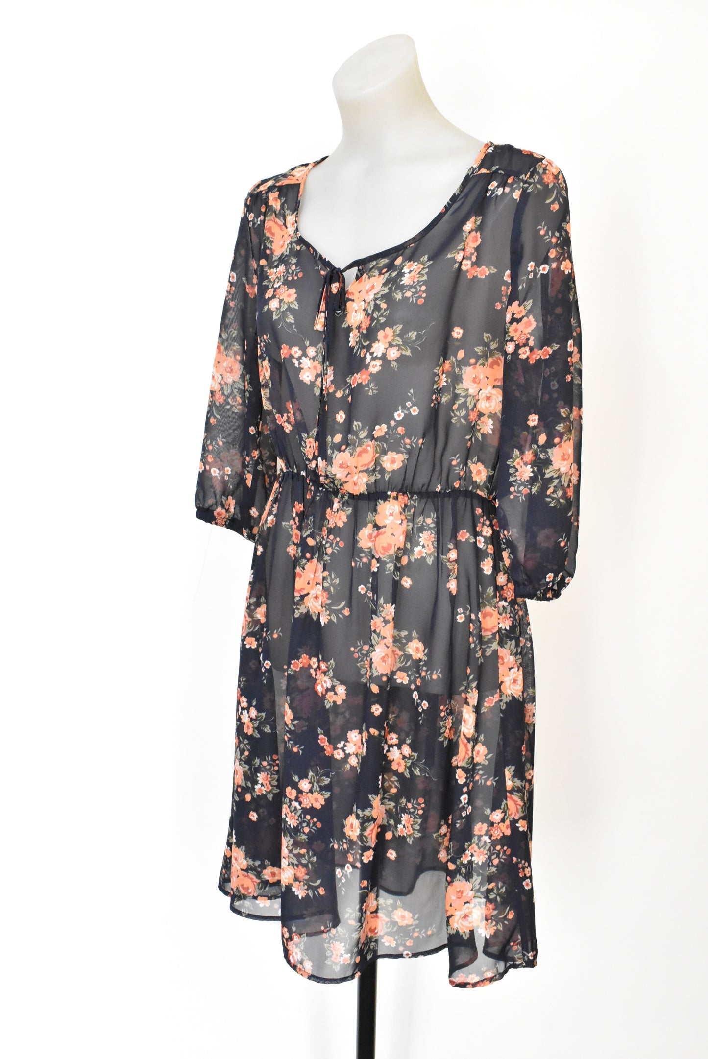 Jeanswest sheer floral dress, 10