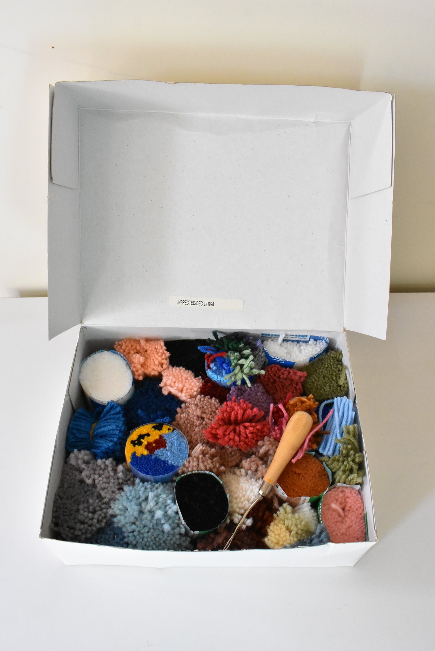 Bernat Crafts wool and hook for a rug