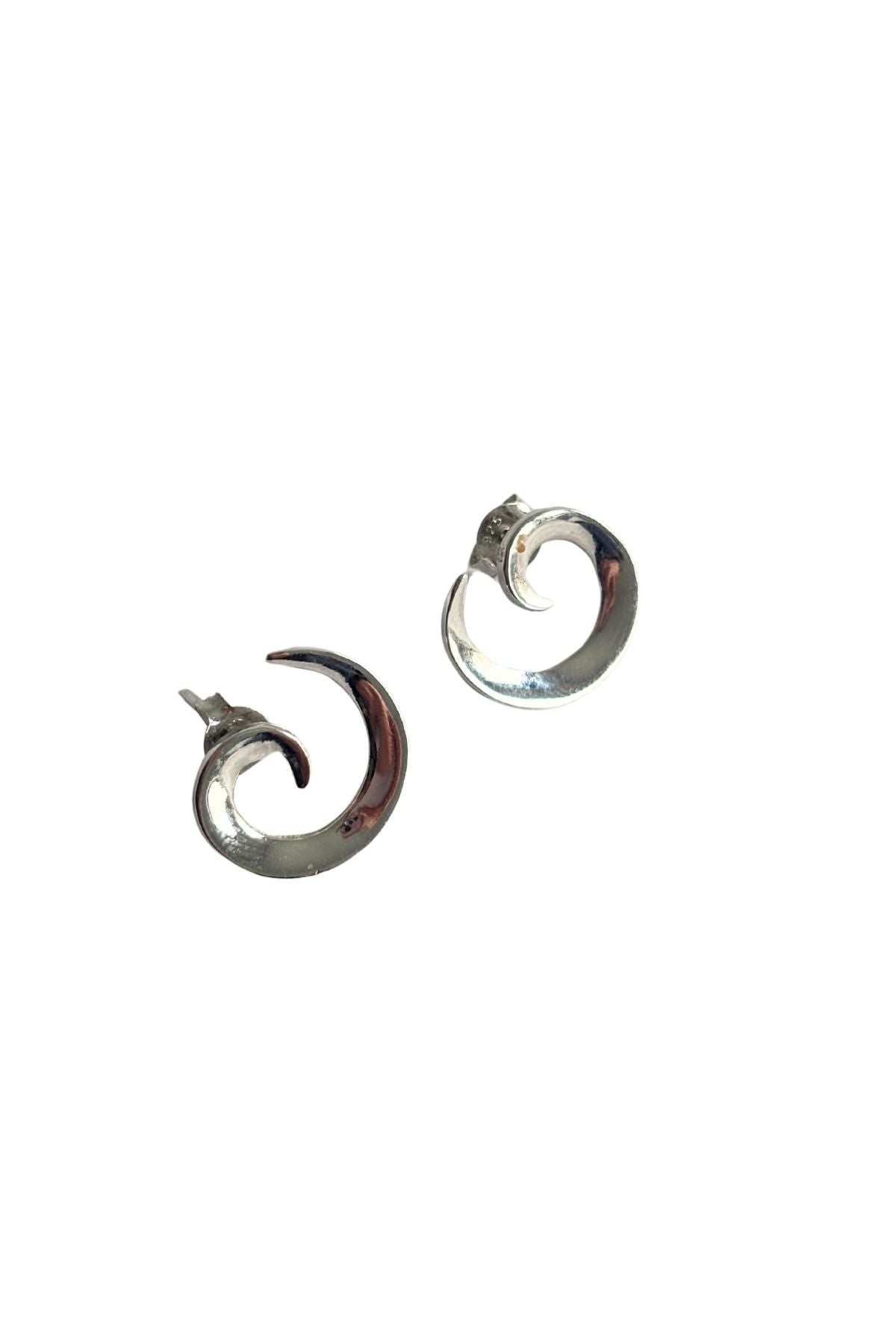 925 Silver koru stud earrings