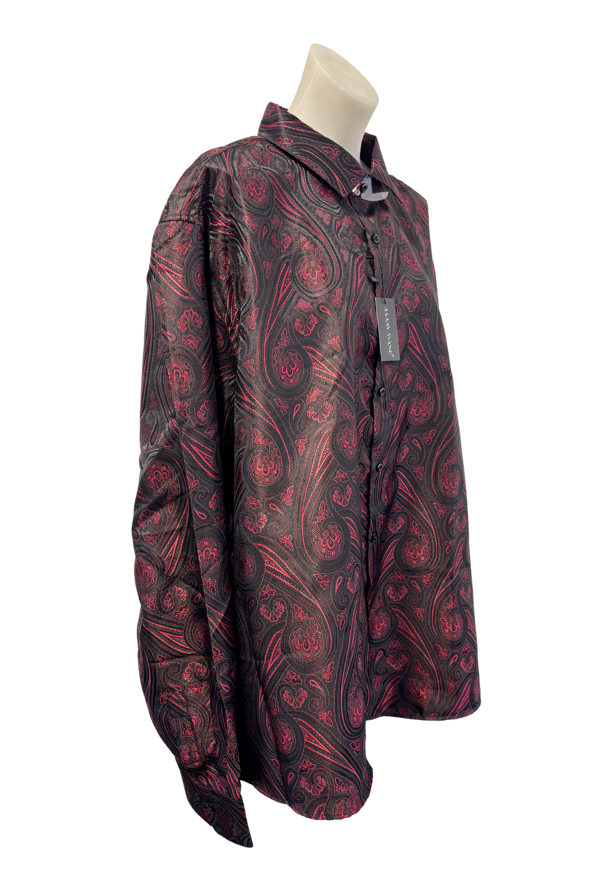 Barry.Wang red floral shirt, XXXL NWT