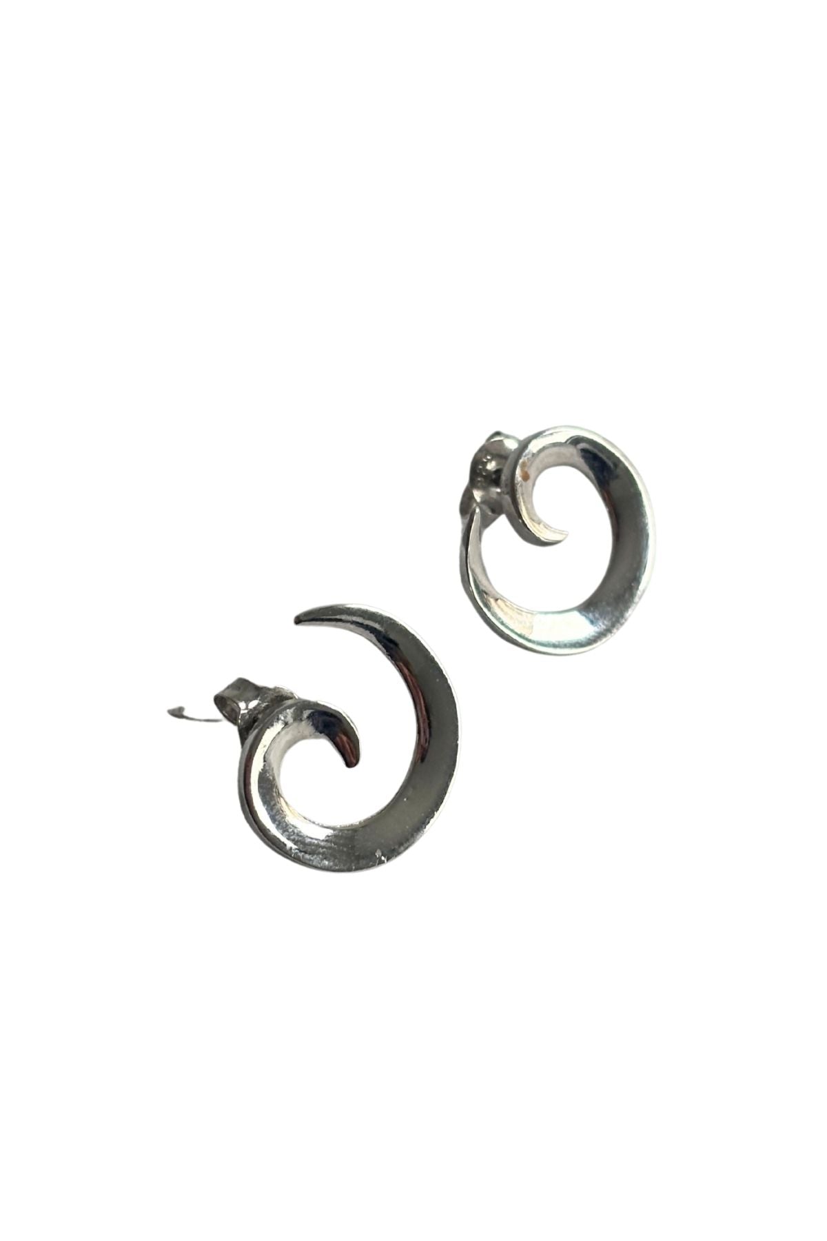 925 Silver koru stud earrings