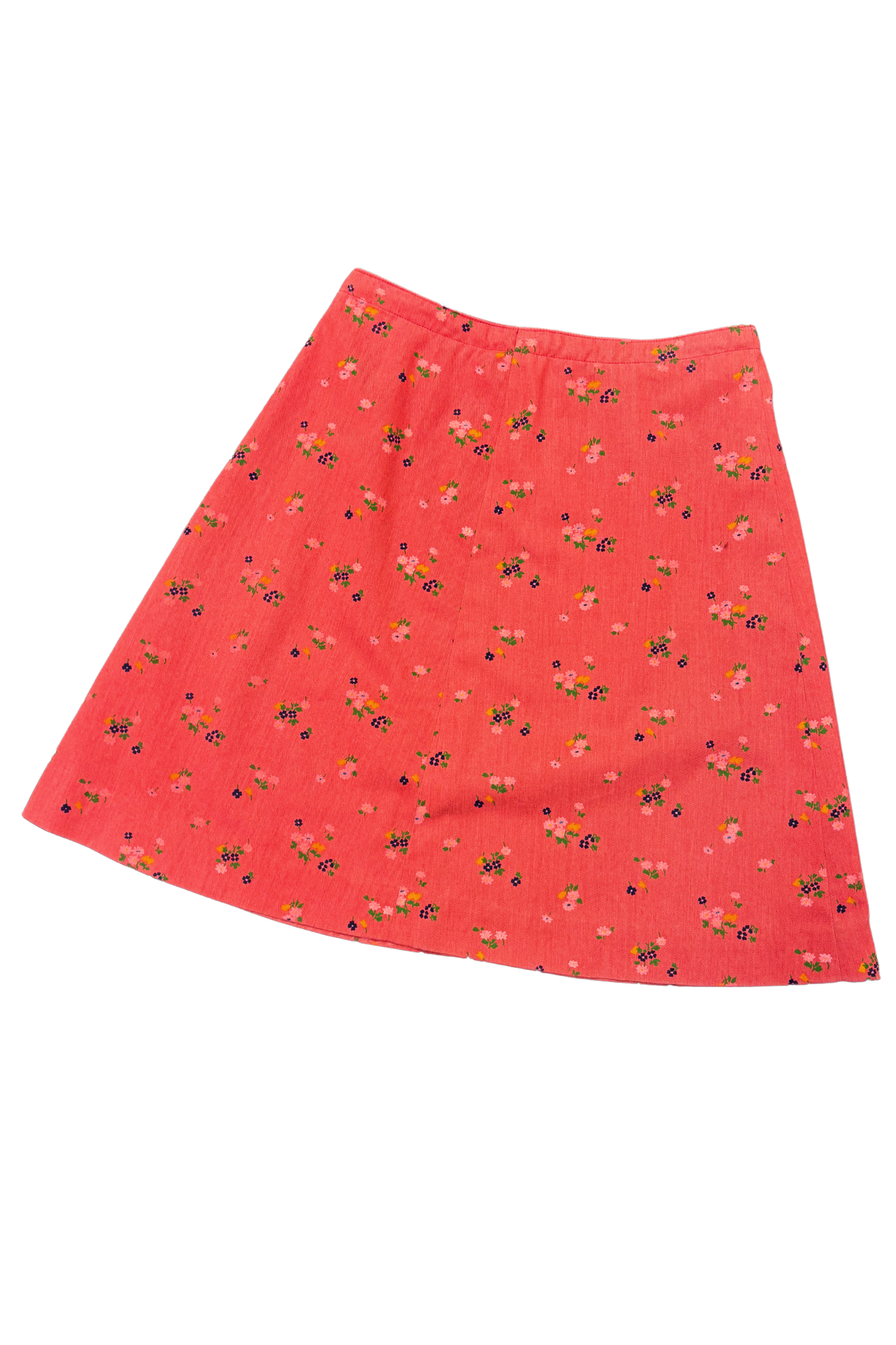 Vintage handmade floral mini skirt, S