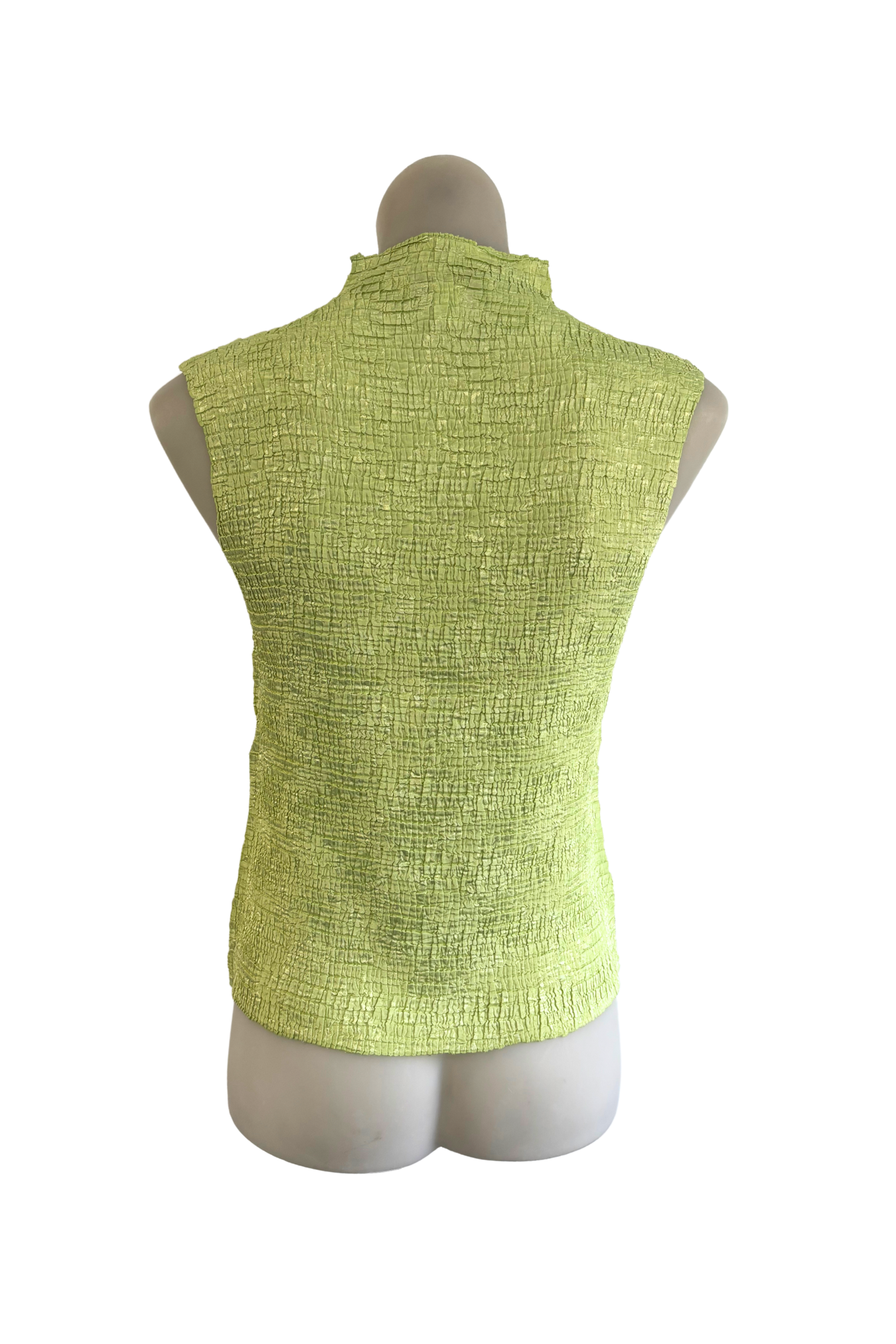 Casual Corner lime green vest top, M