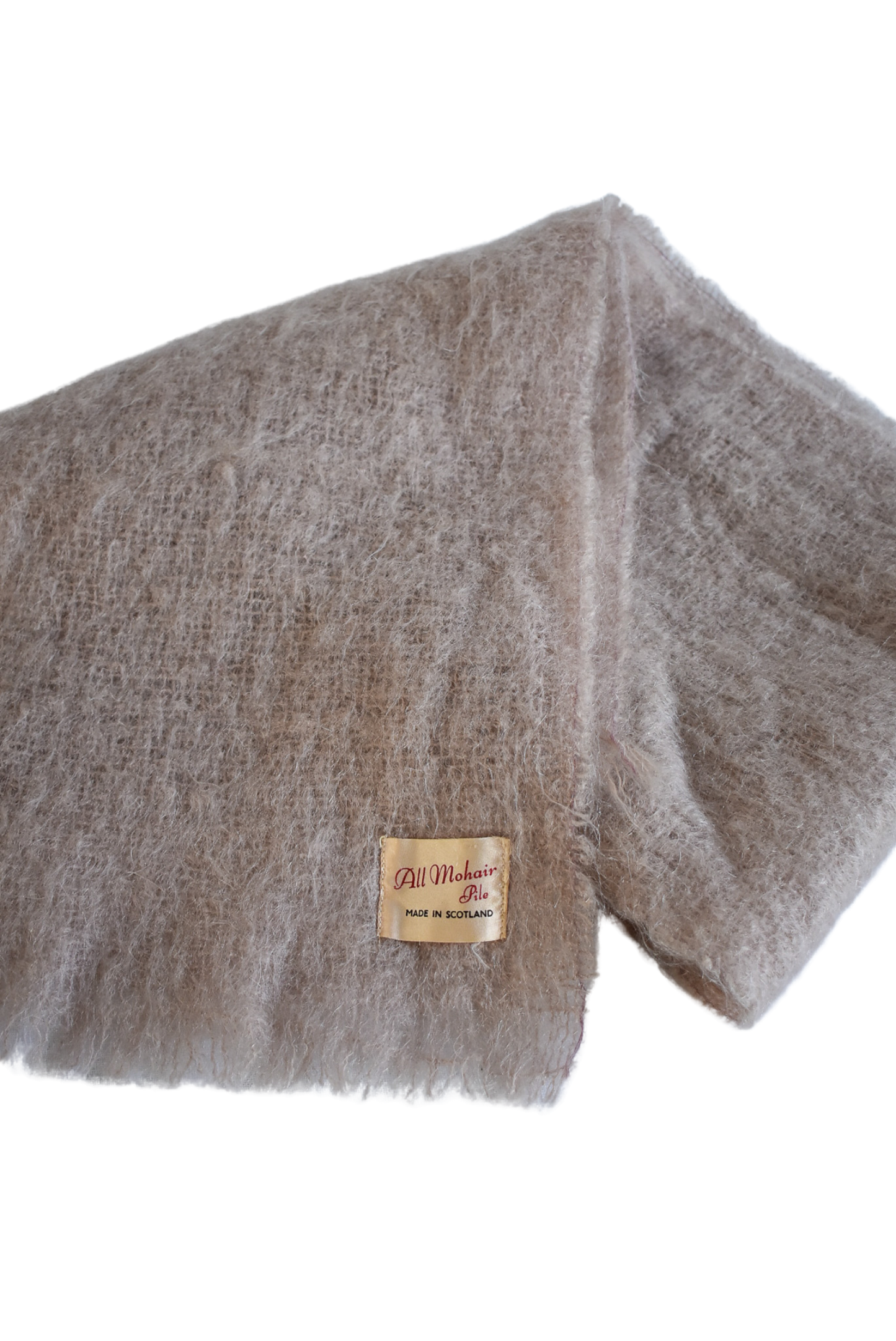 Scottish made All Mohair Pile scarf