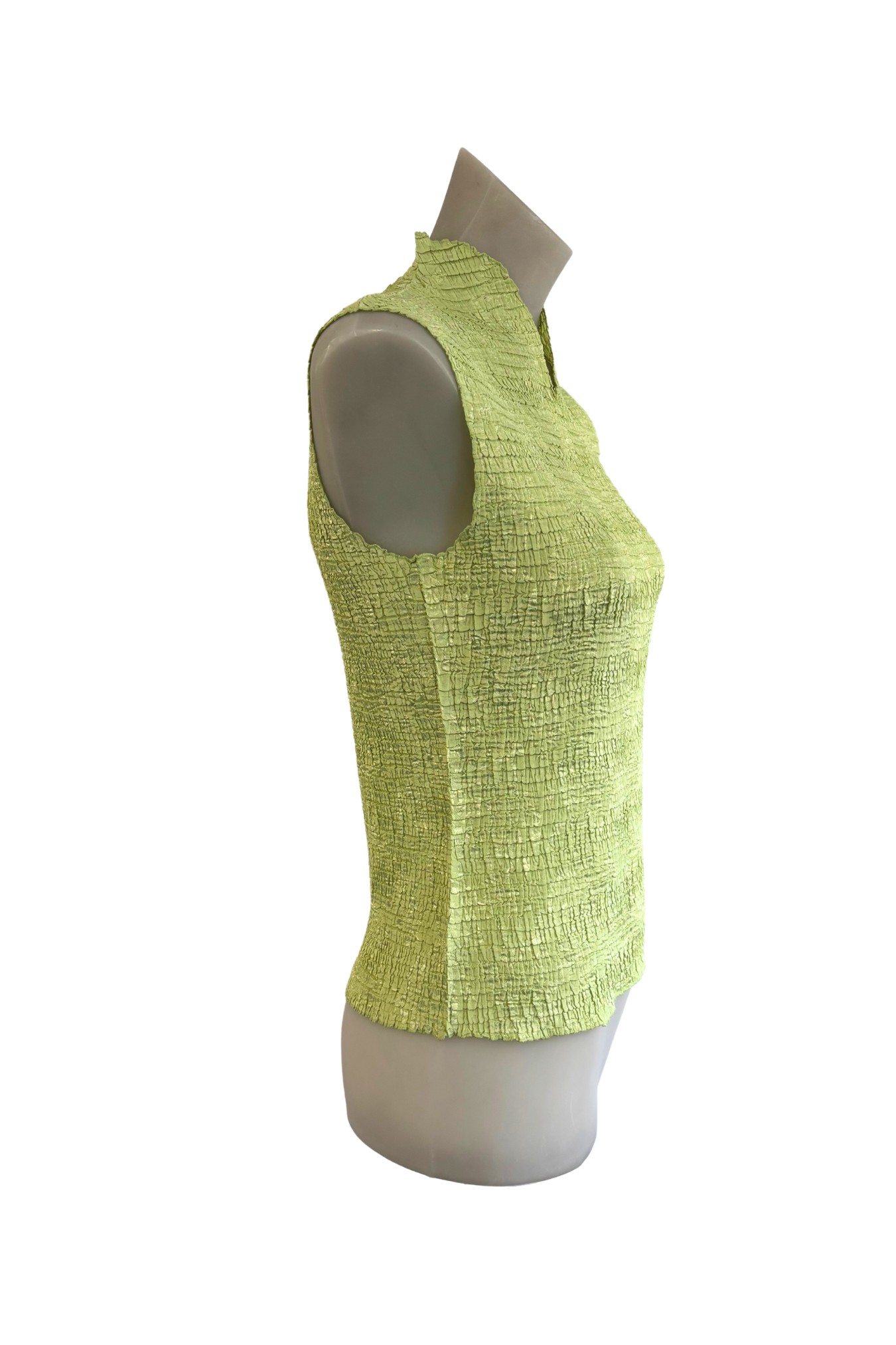 Casual Corner lime green vest top, M
