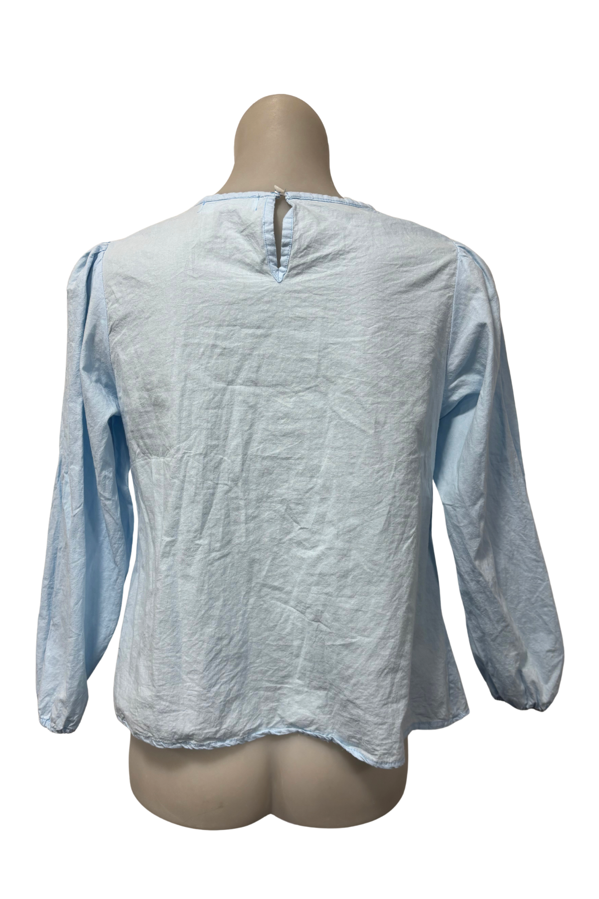 Basemark baby blue blouse, M