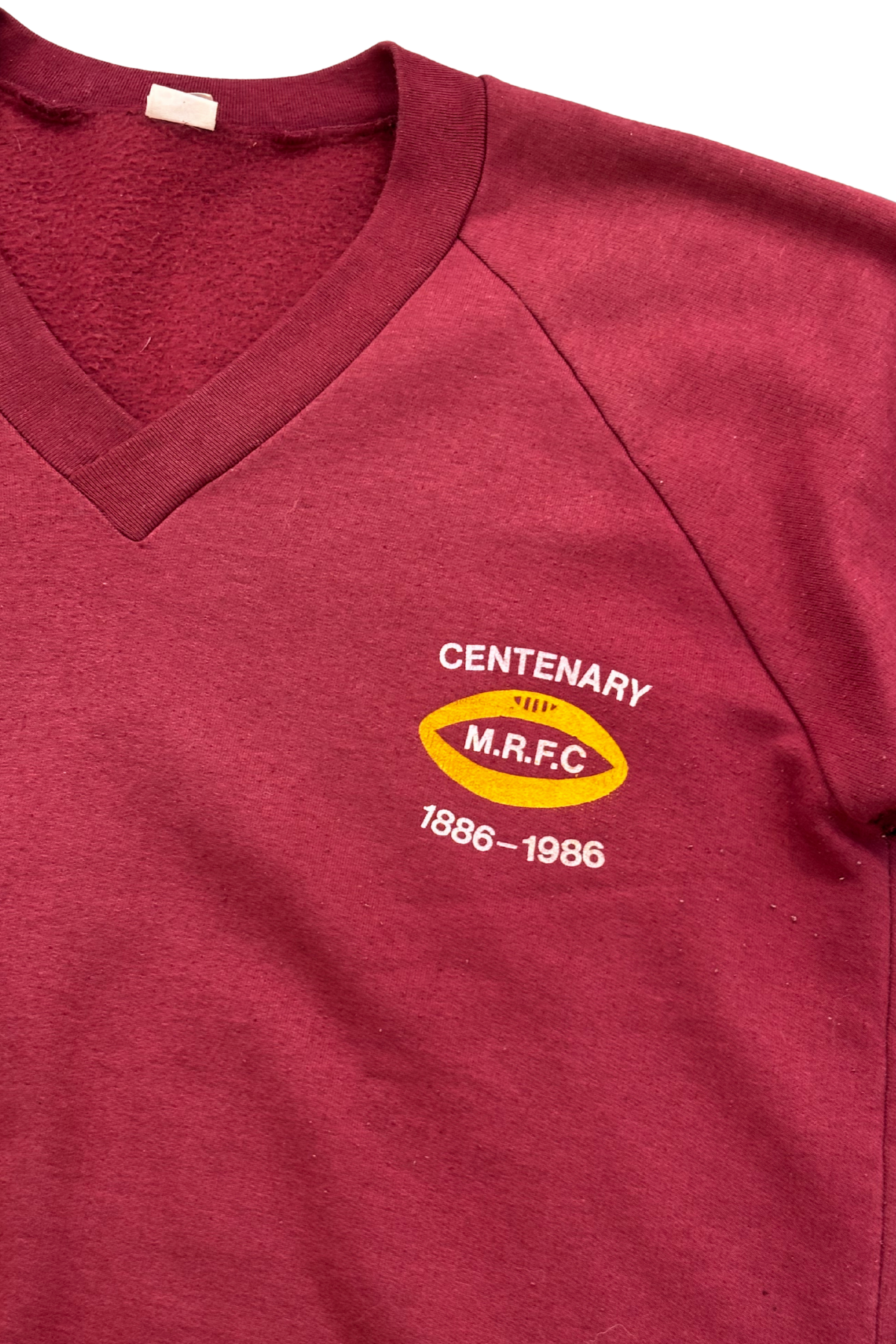 Centenary Marist Rugby Football Club 1886-1986 vintage crewneck, OSFM