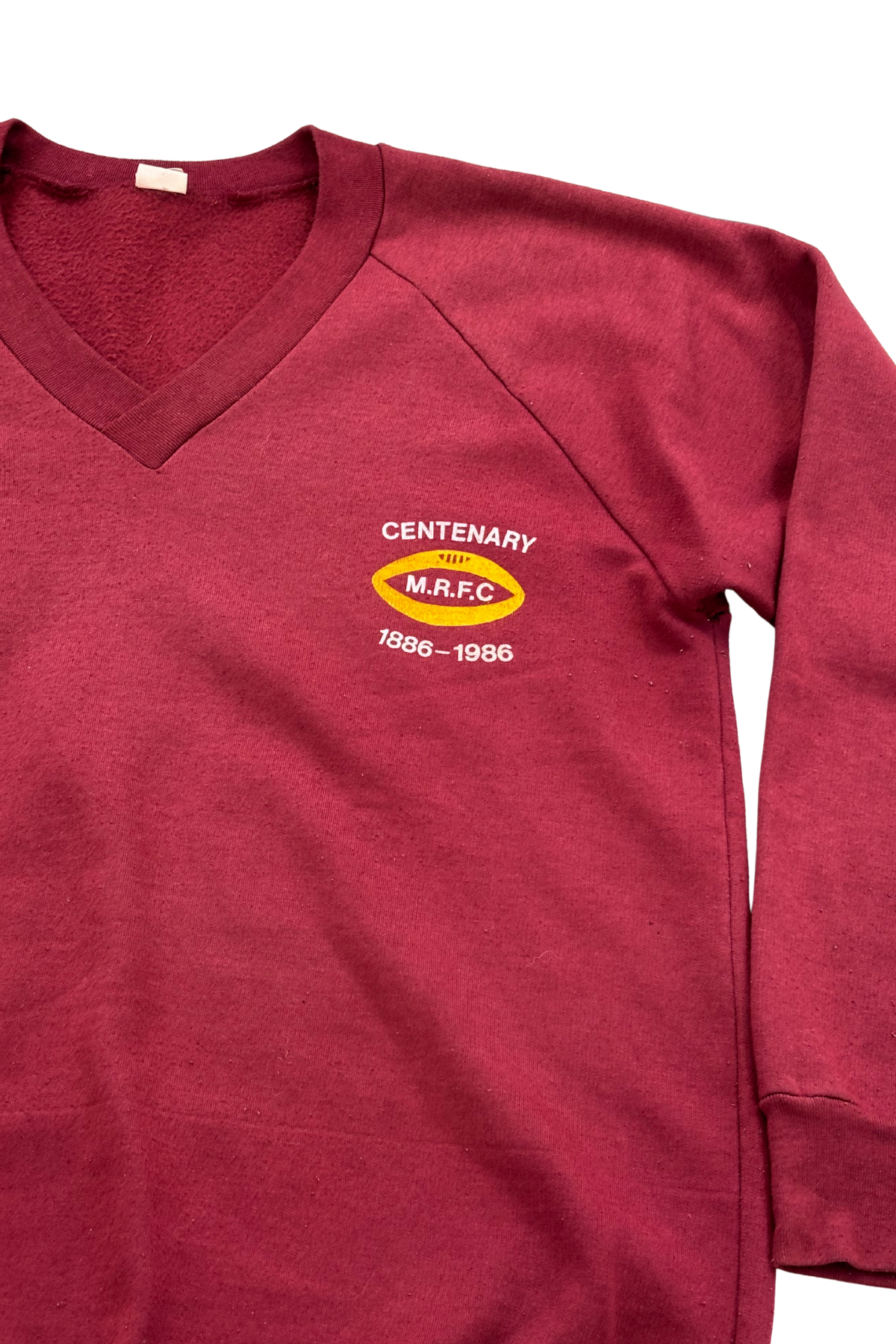 Centenary Marist Rugby Football Club 1886-1986 vintage crewneck, OSFM