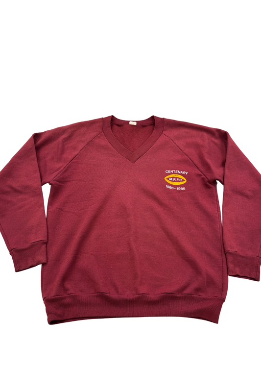 Centenary Marist Rugby Football Club 1886-1986 vintage crewneck, OSFM