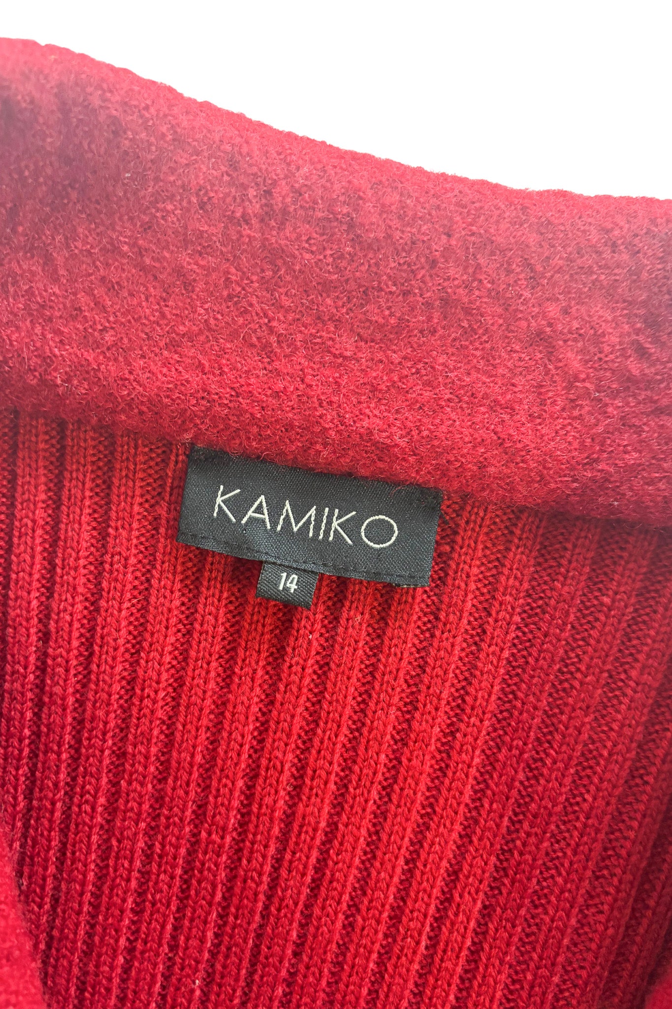 Kamiko 100% wool red jacket, 14