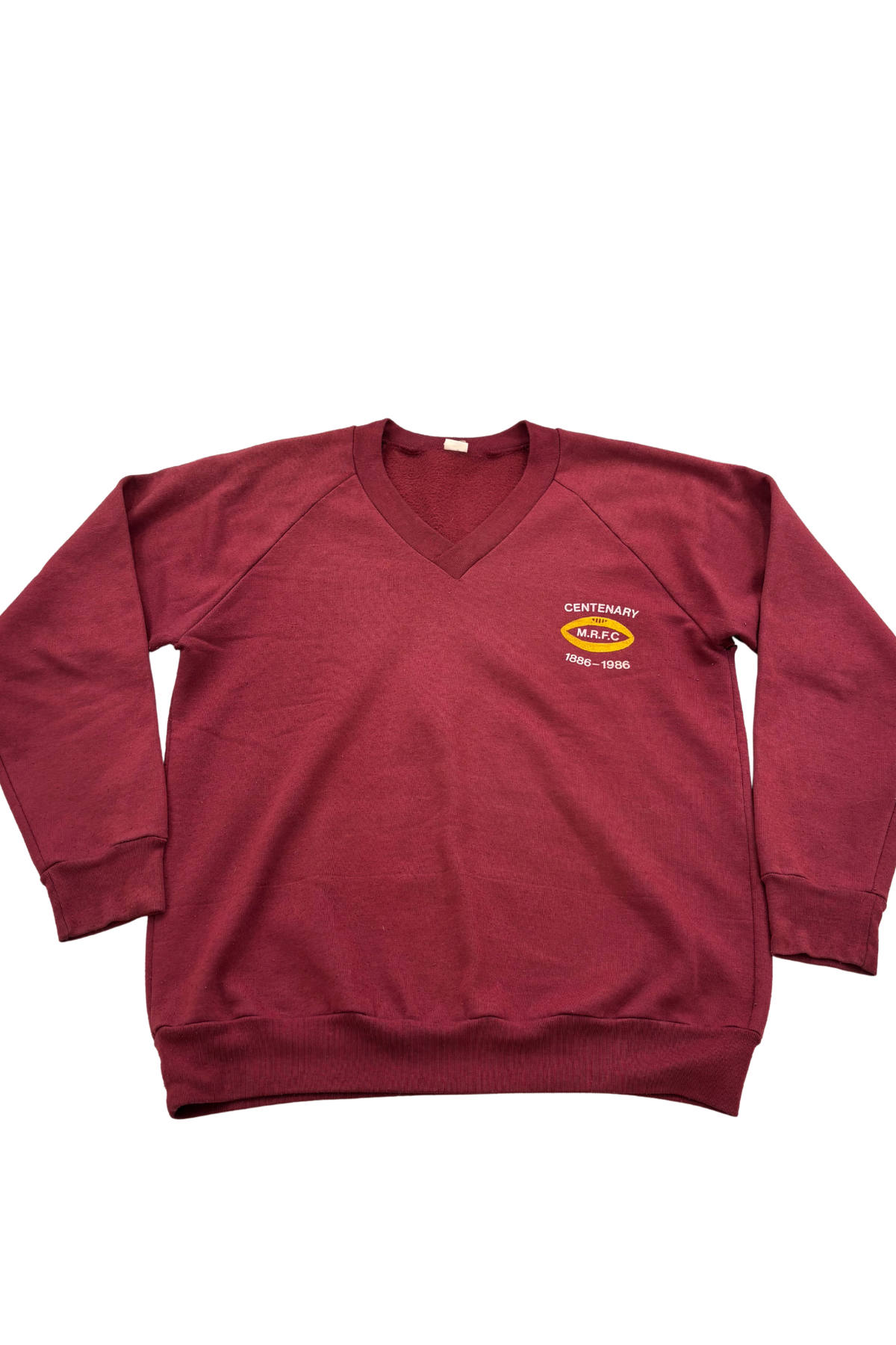 Centenary Marist Rugby Football Club 1886-1986 vintage crewneck, OSFM