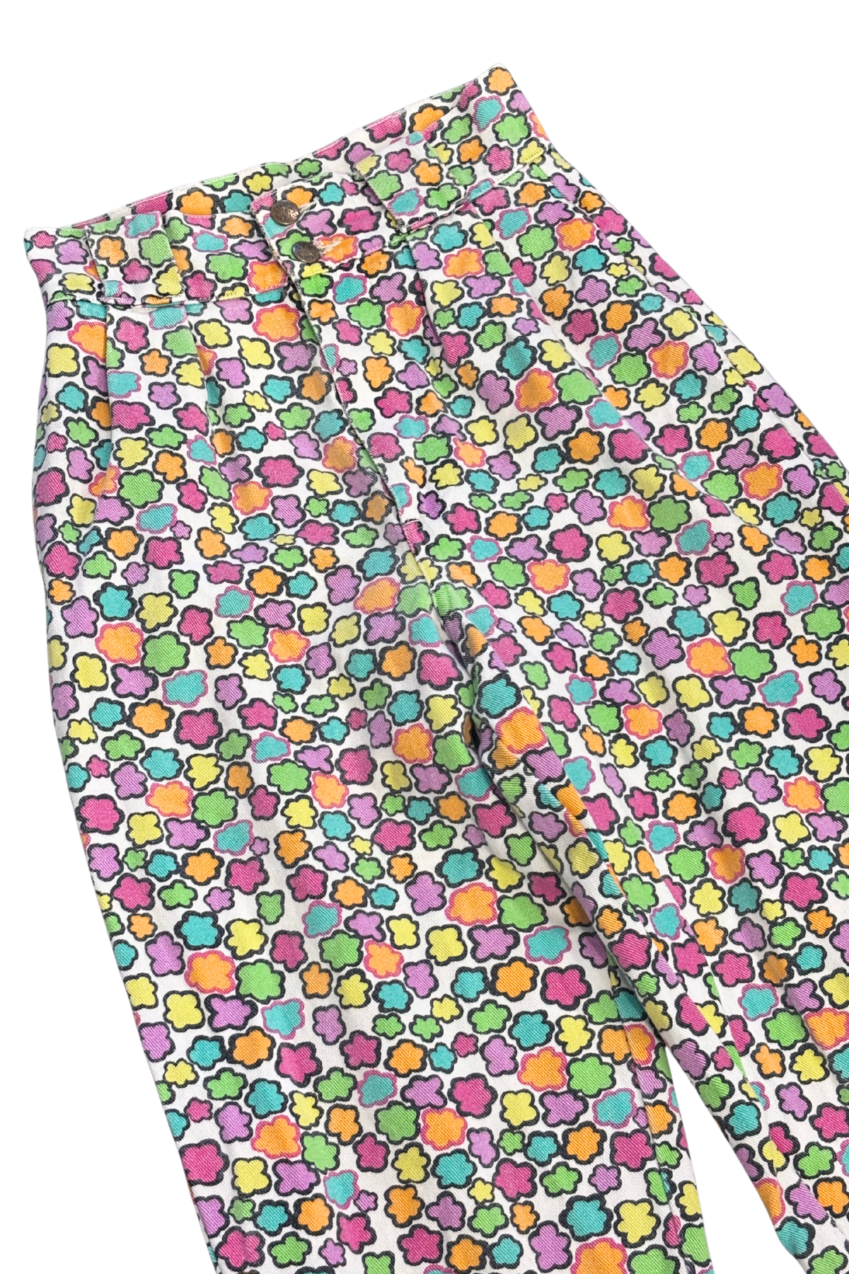 Lucy + Yak Addison organic cotton rainbow daisy jeans