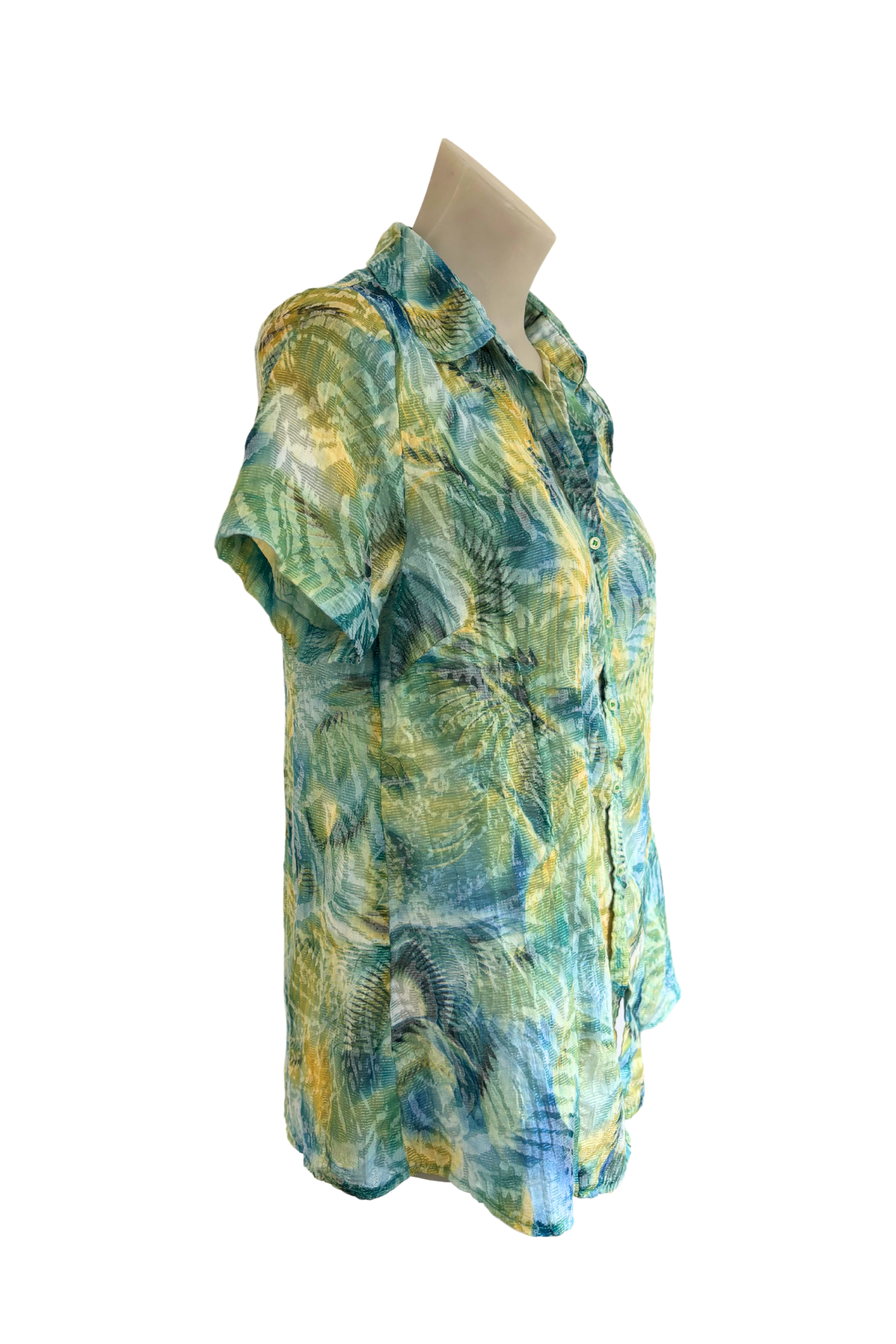 Twin Lakes funky button up blouse, 8