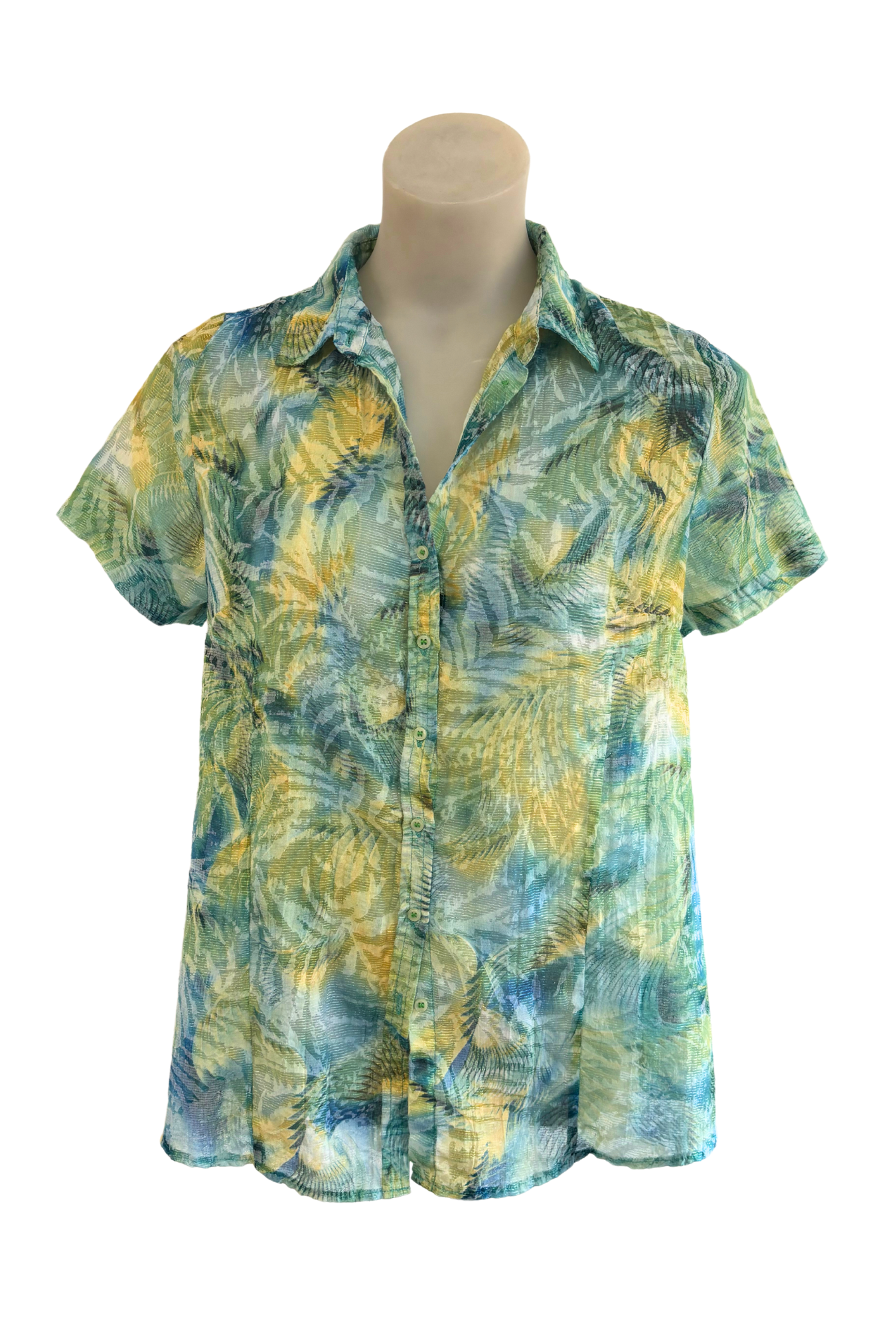 Twin Lakes funky button up blouse, 8