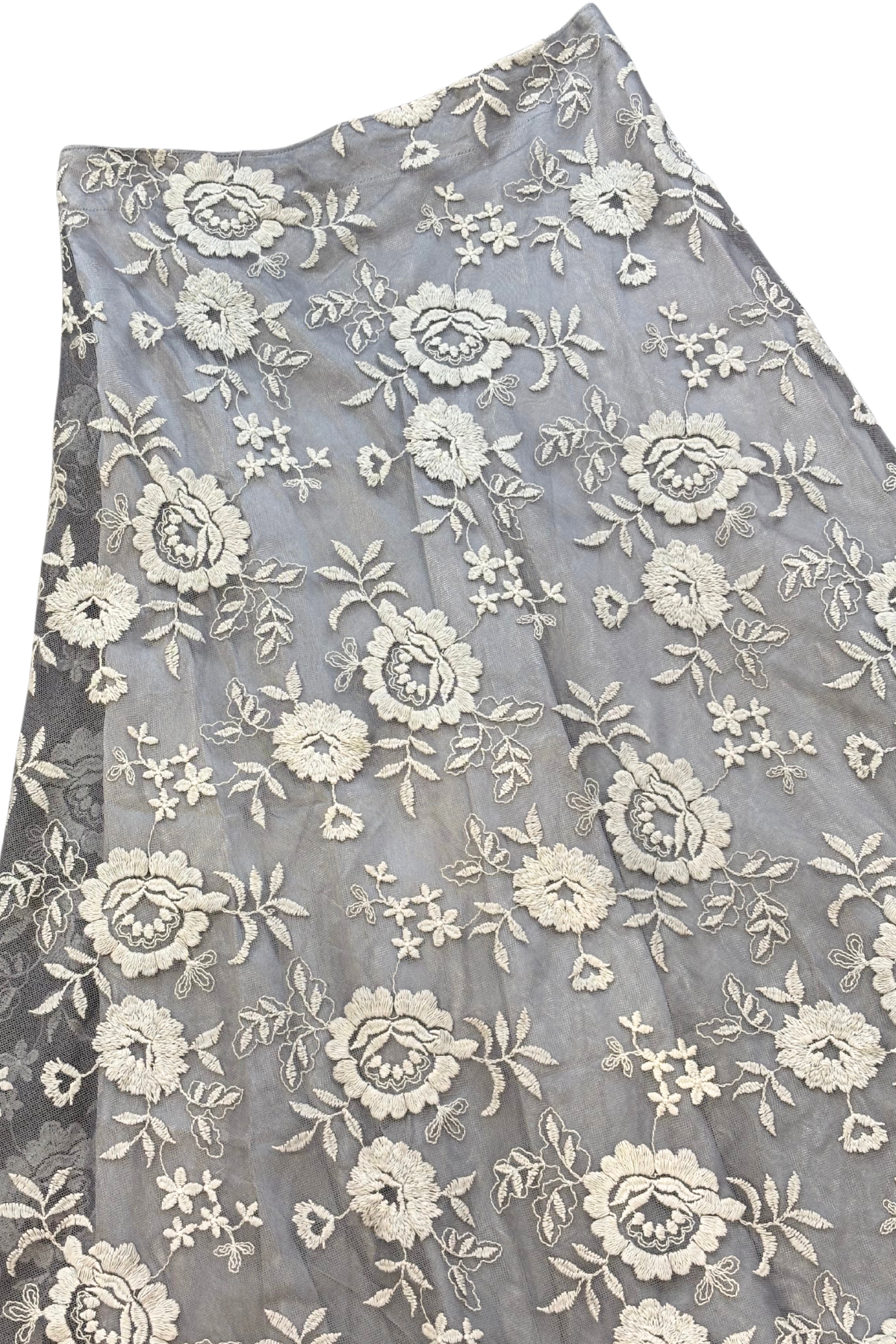 Carlson grey lace skirt, XS