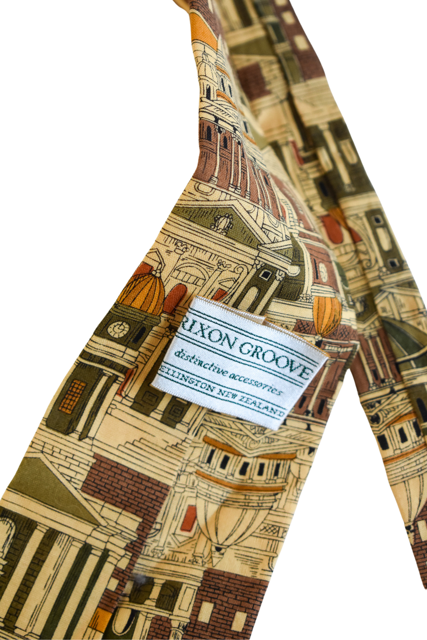 Rixon Groove NZ made architecture cotton tie