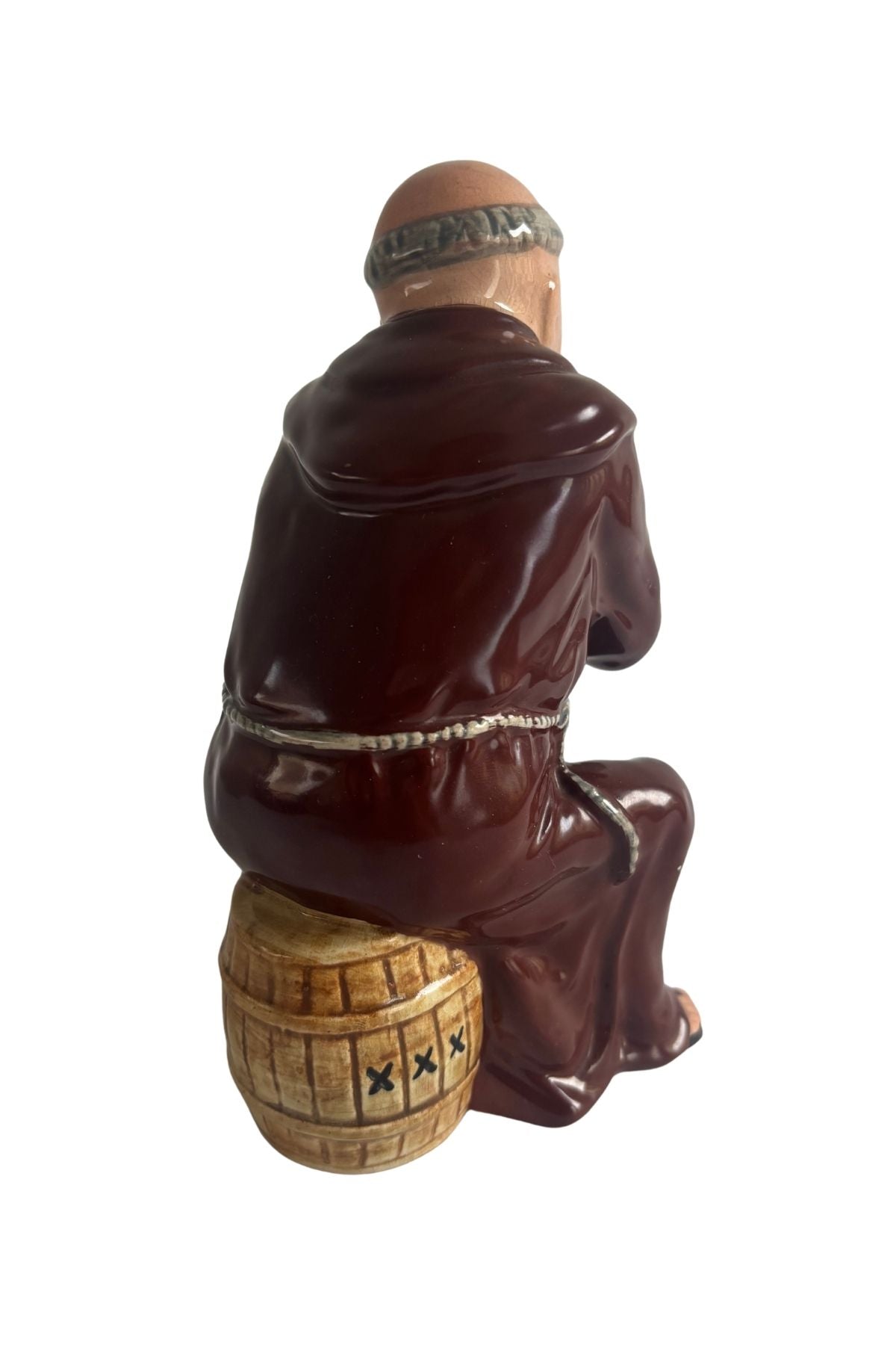 Antique Monk playing cards figurine