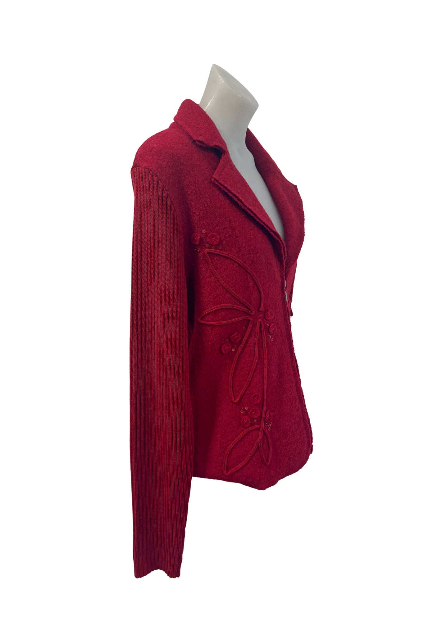 Kamiko 100% wool red jacket, 14