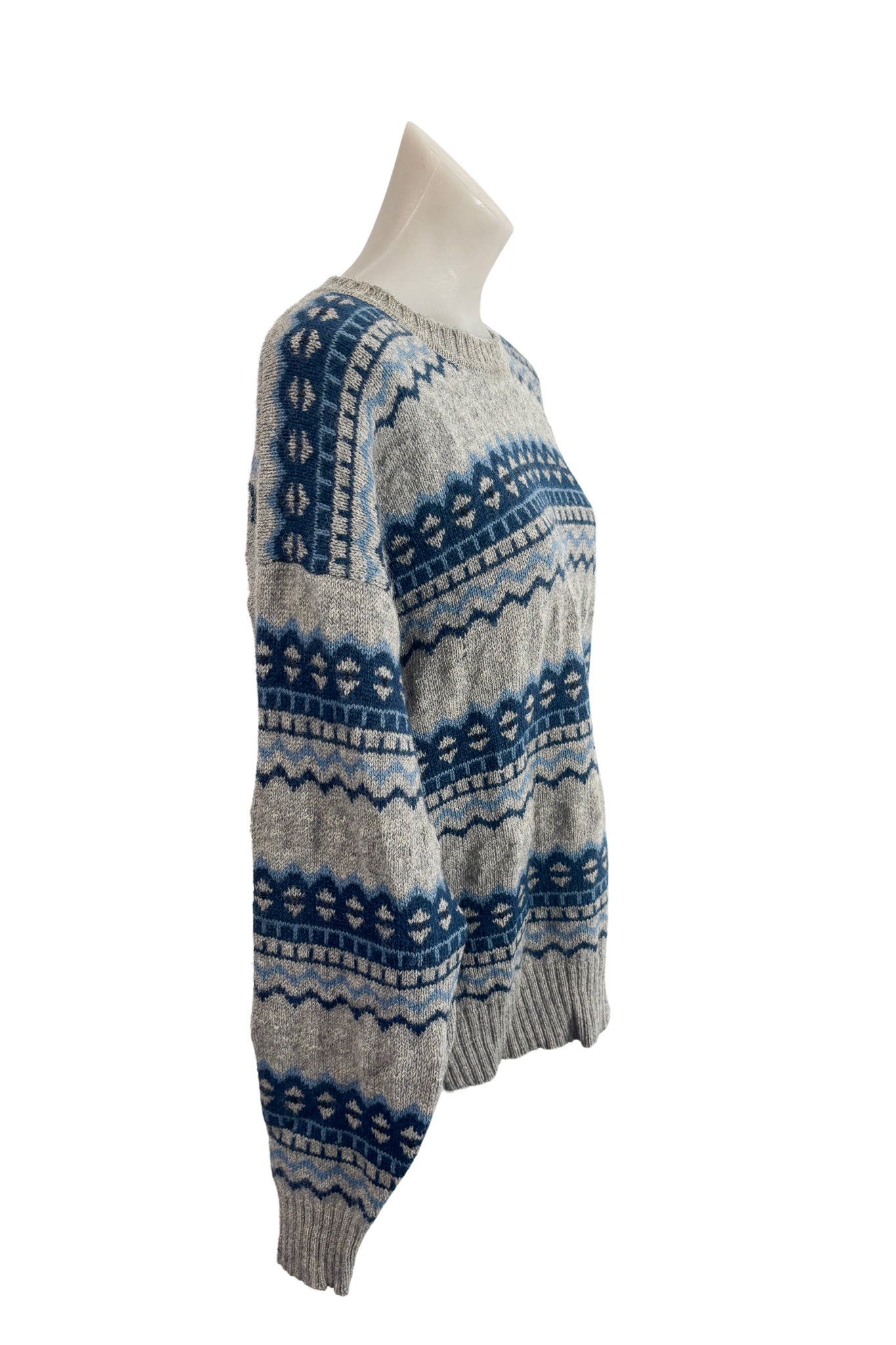 Index pure shetland wool vintage knit jumper, S