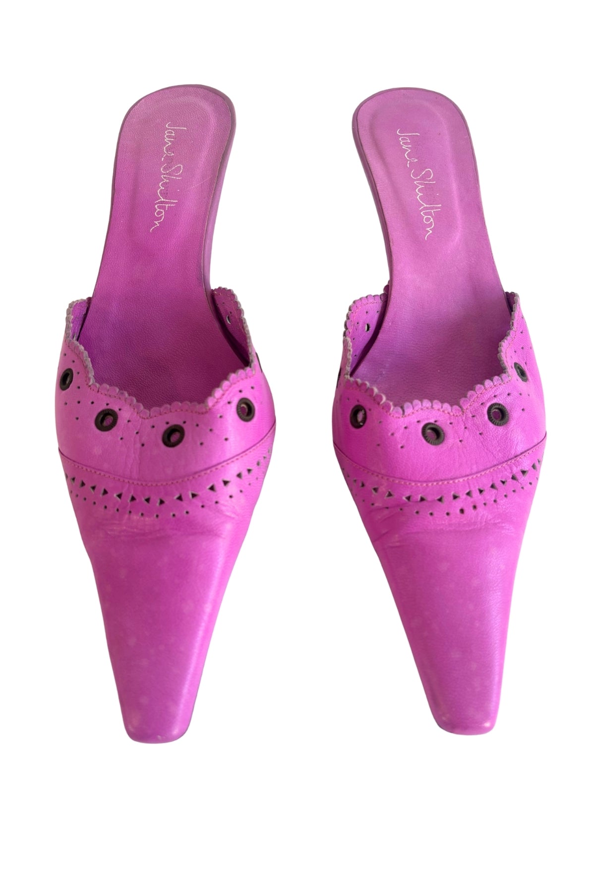 Jane Shilton vibrant purple pointy kitten heels, 40