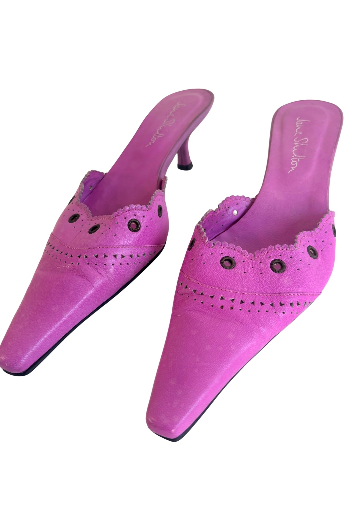 Jane Shilton vibrant purple pointy kitten heels, 40