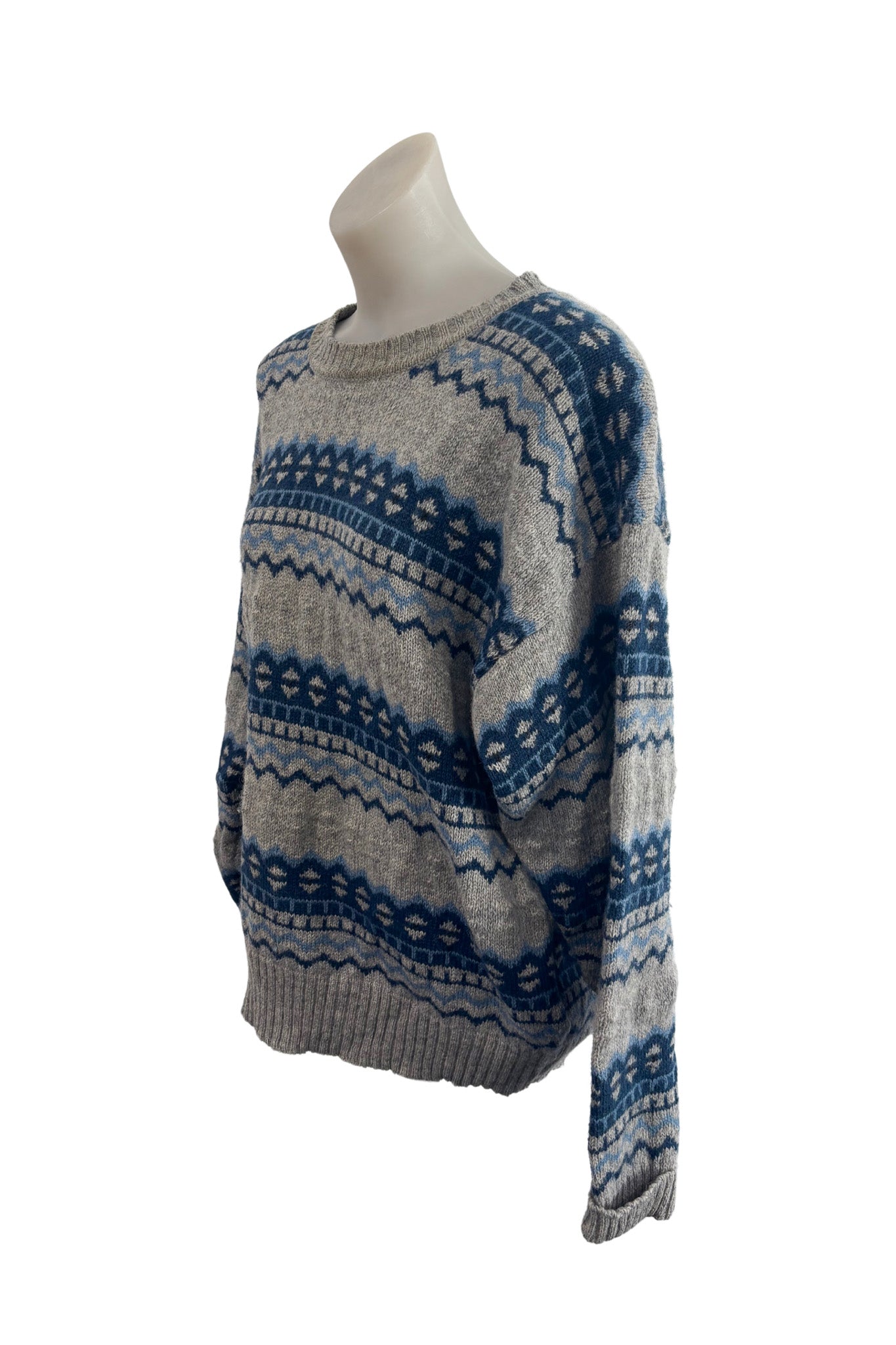 Index pure shetland wool vintage knit jumper, S
