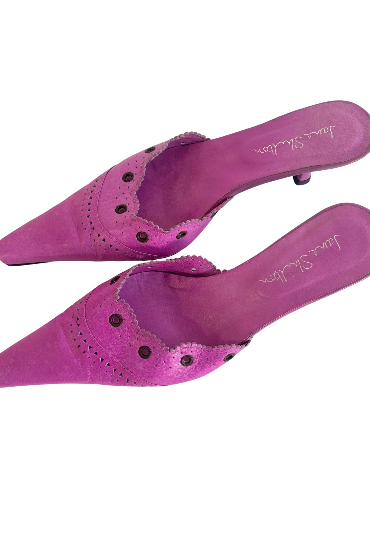Jane Shilton vibrant purple pointy kitten heels, 40