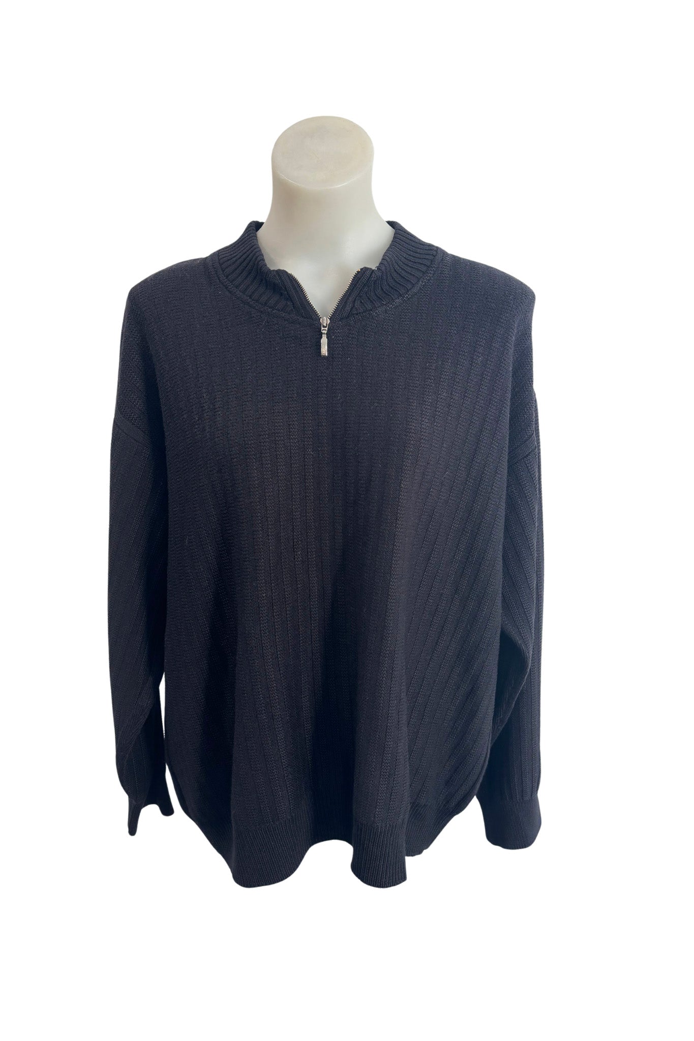 Sabri Ozel Italian wool 1/4 zip jumper, L