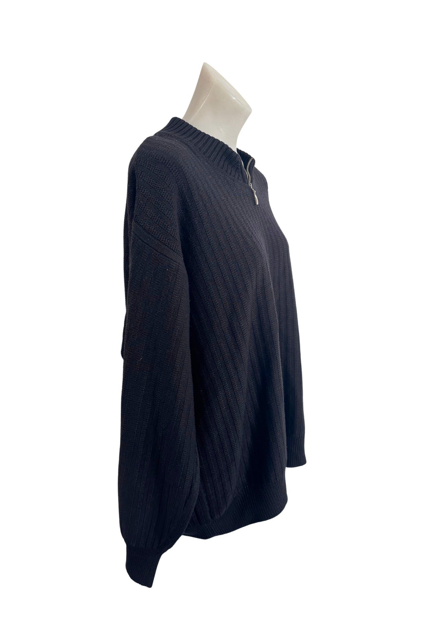 Sabri Ozel Italian wool 1/4 zip jumper, L