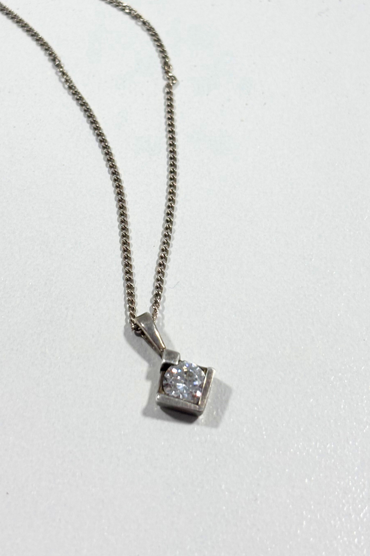 925 Silver + CZ necklace