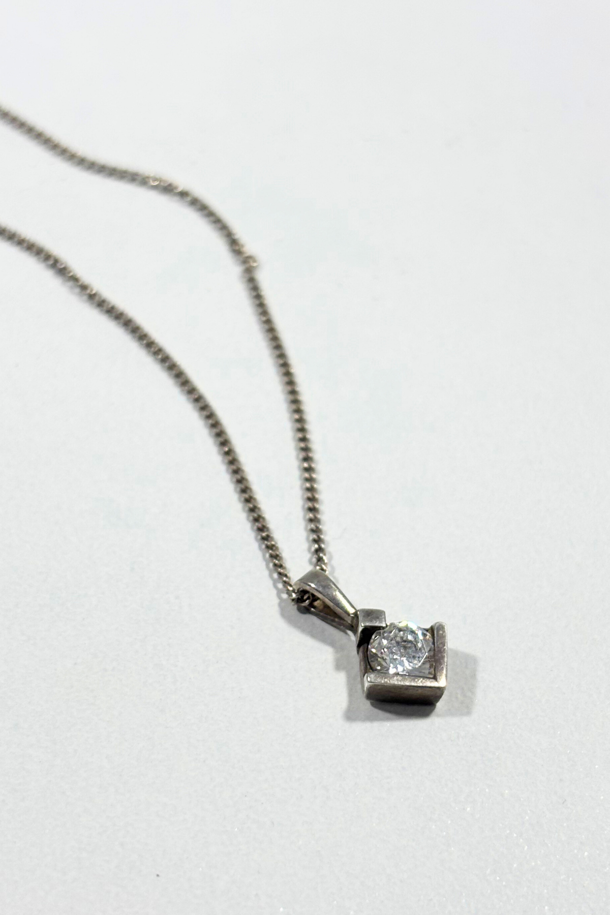 925 Silver + CZ necklace