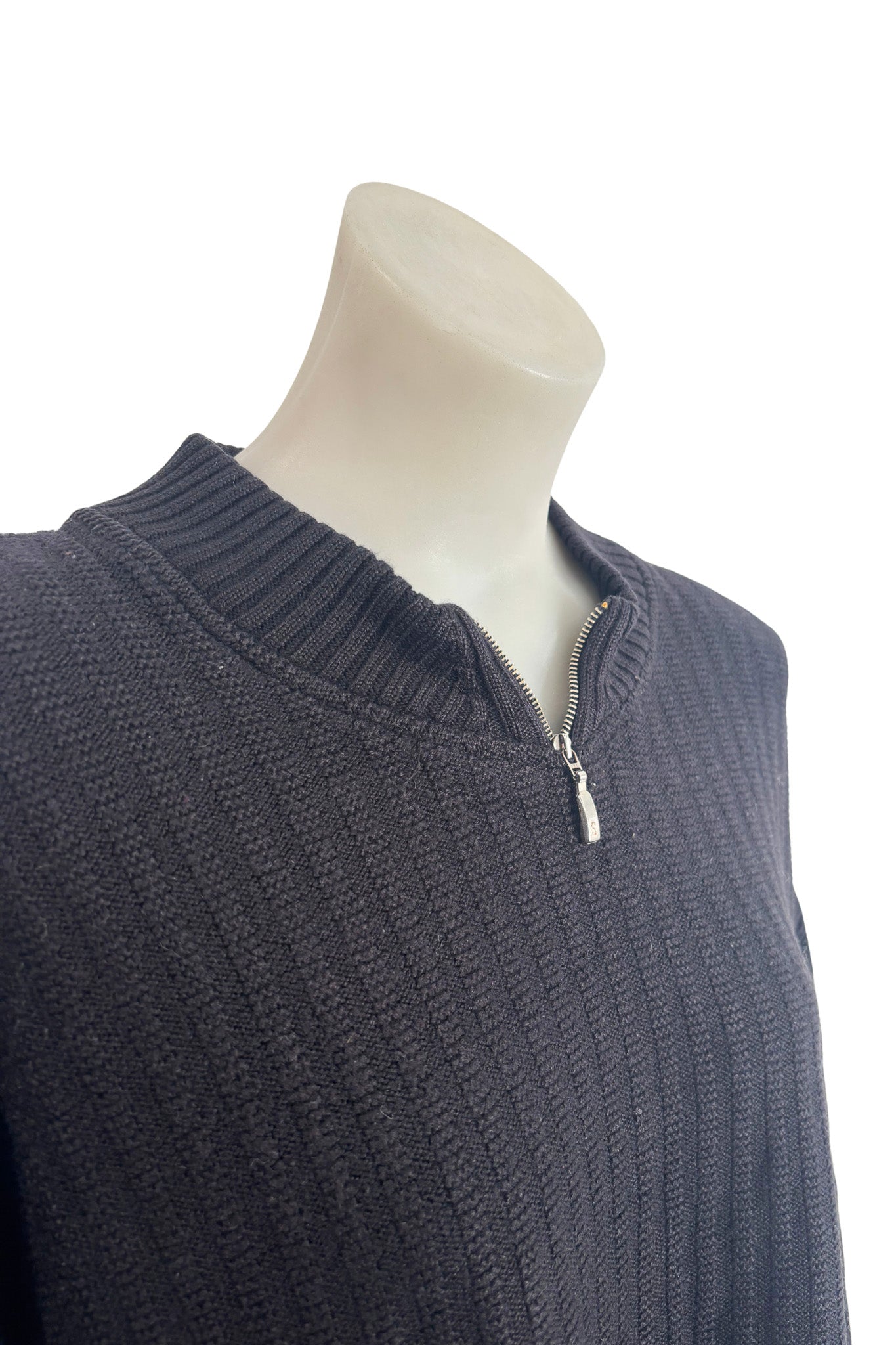 Sabri Ozel Italian wool 1/4 zip jumper, L