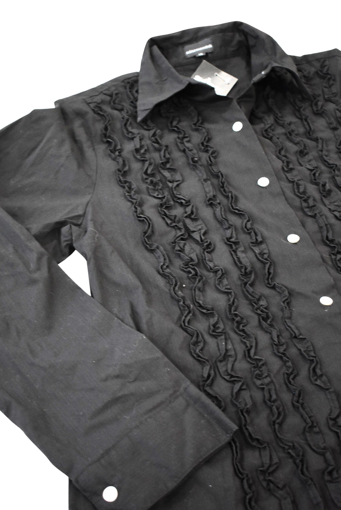 NineMonths NZ designer frilly button up blouse, 14