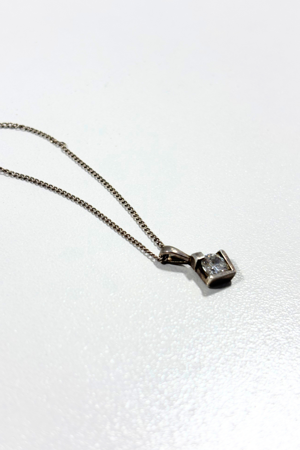 925 Silver + CZ necklace