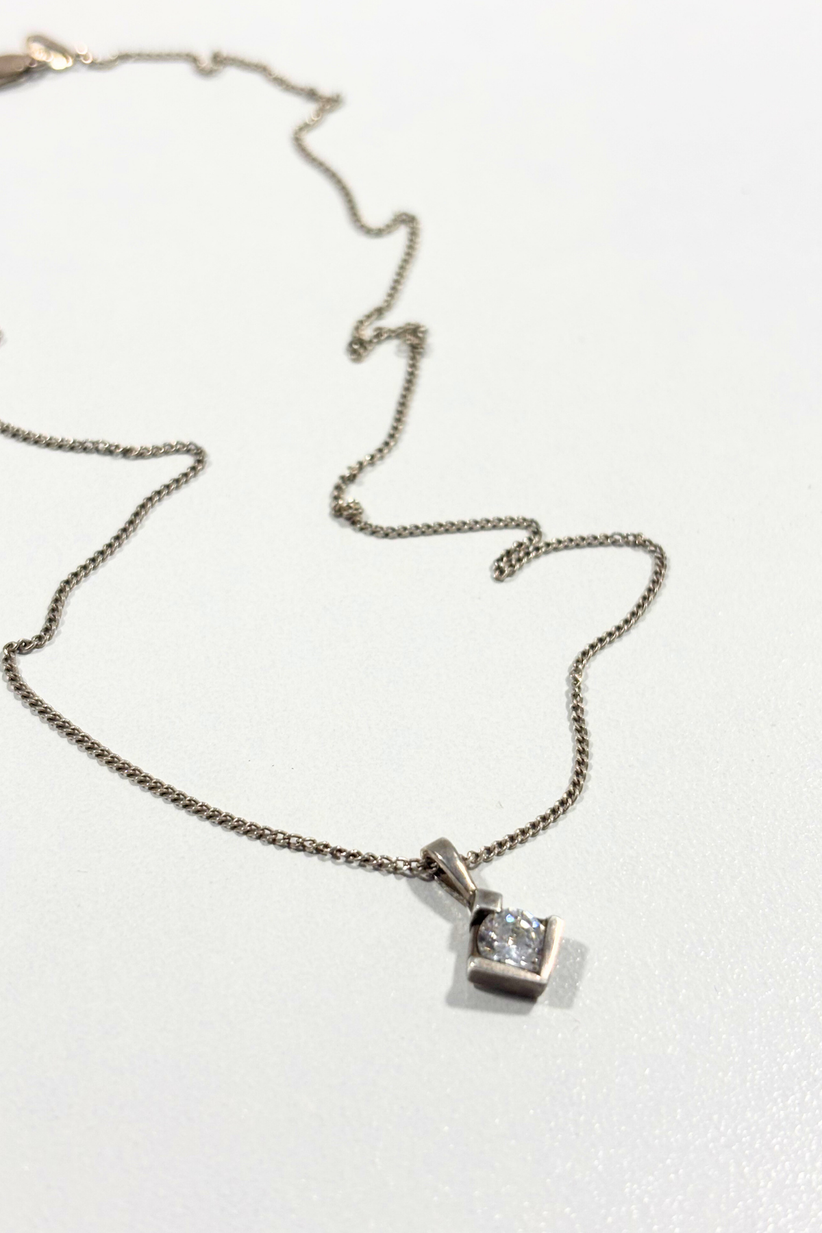 925 Silver + CZ necklace
