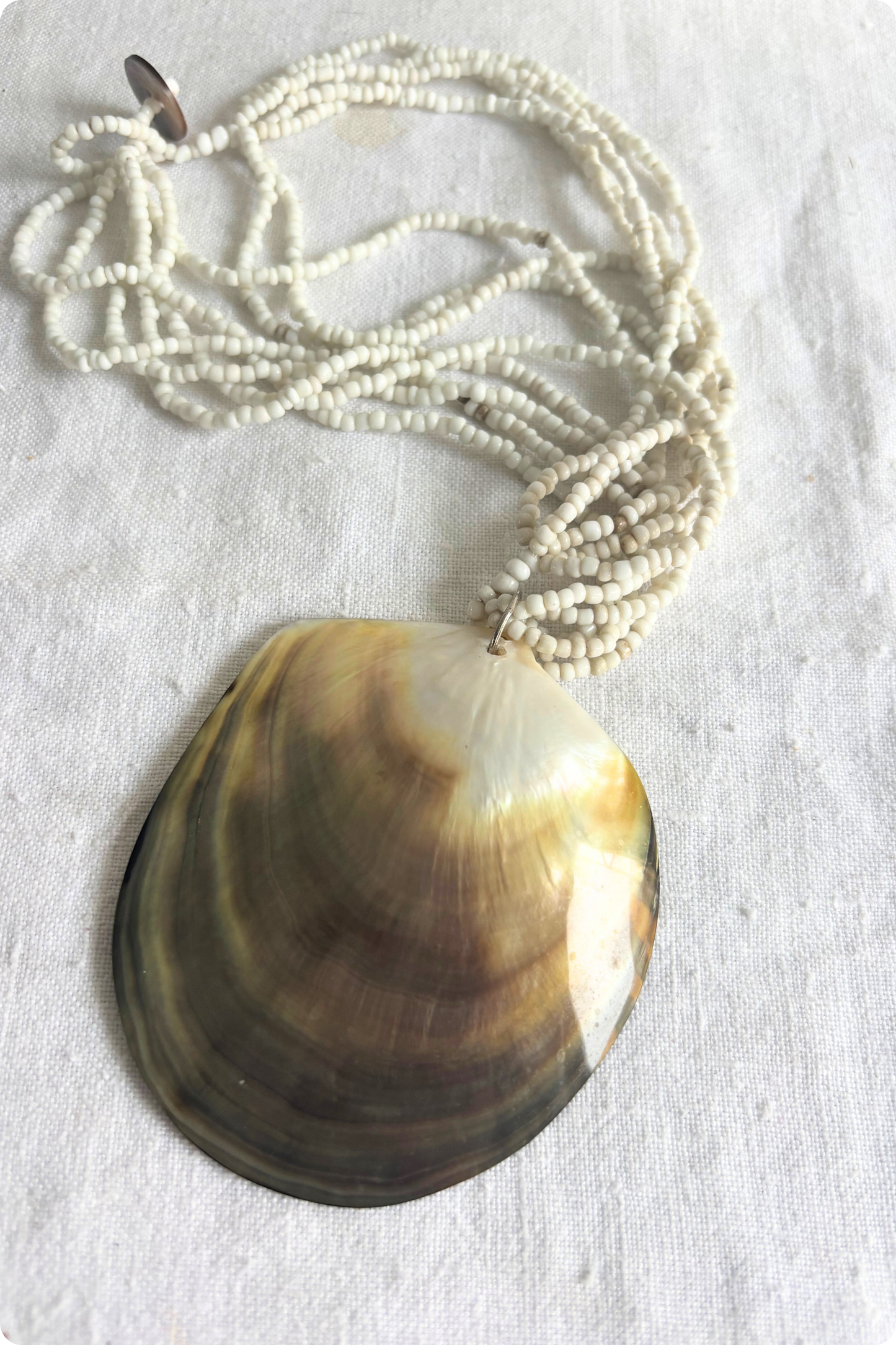 Giant shell statement necklace